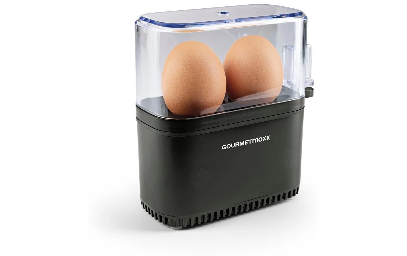 GOURMETmaxx Eierkocher »Kompakt 2.0 250 W« für 2 Stk. Eier 250 W Kompakter Design-Eierkocher für zwei Frühstückseier