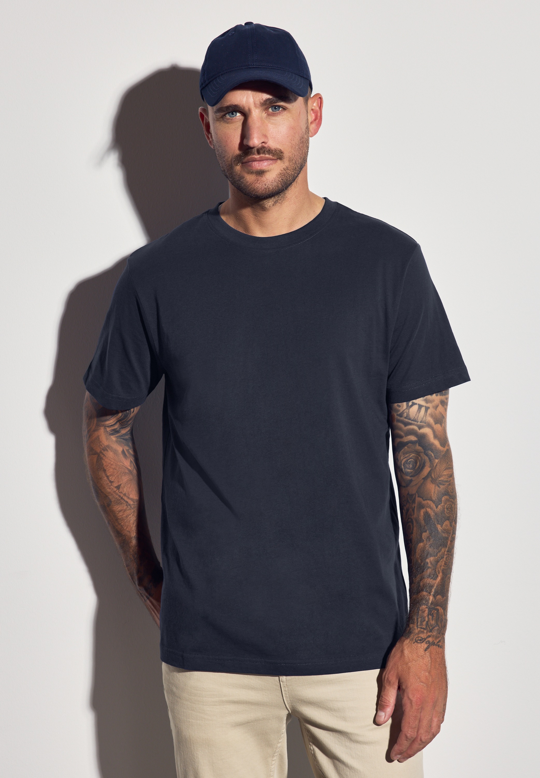 STREET ONE MEN T-Shirt, aus reiner Baumwolle günstig online kaufen