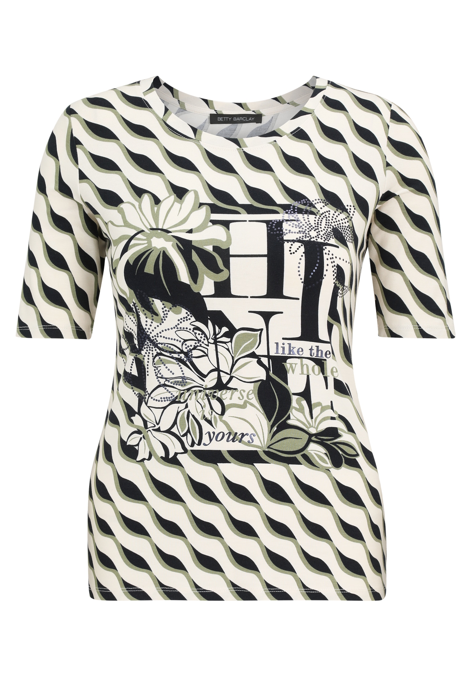 Betty Barclay Kurzarmshirt »Betty Barclay Basic Shirt mit Print«, (1 tlg.)