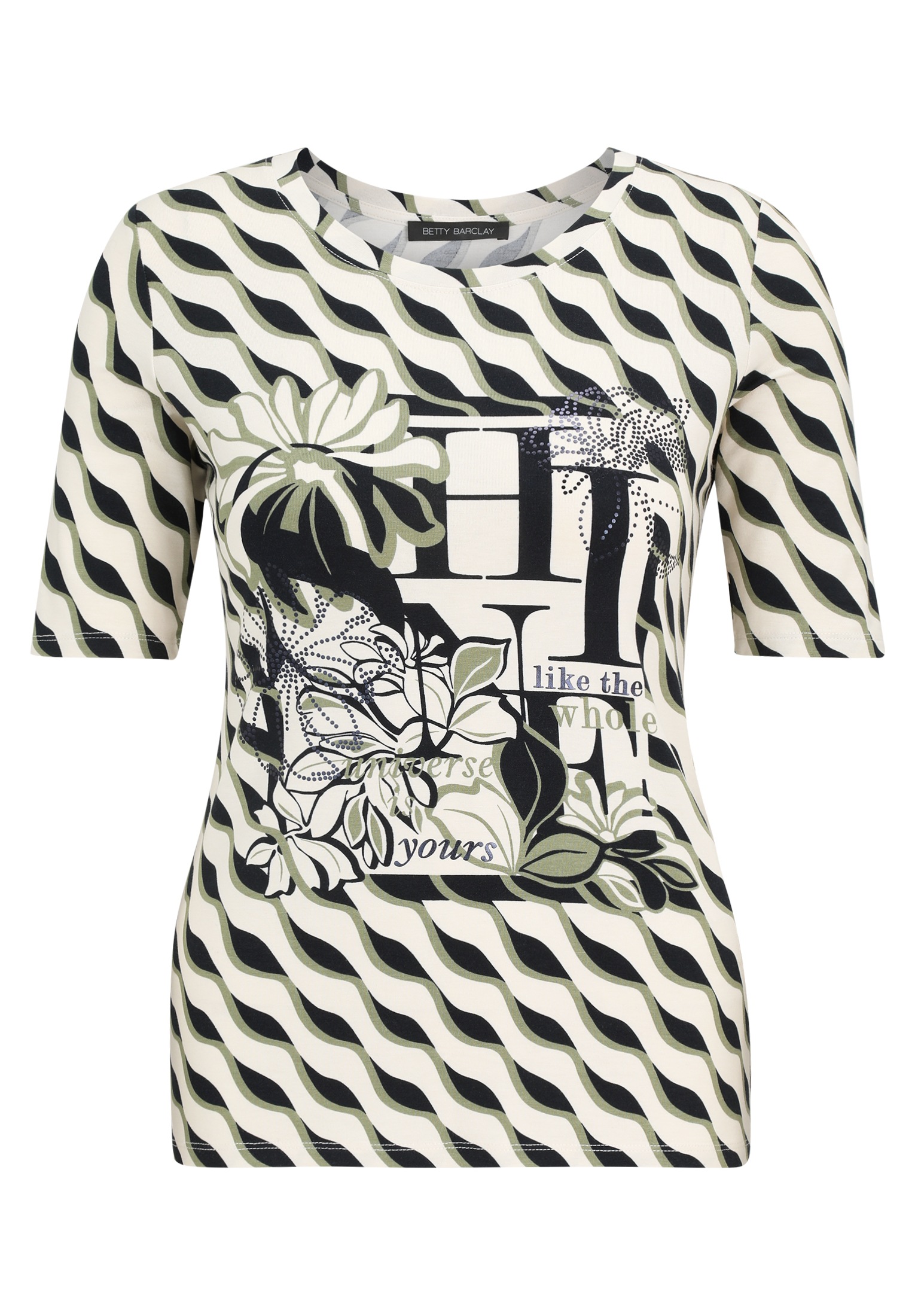Betty Barclay Kurzarmshirt "Betty Barclay Basic Shirt mit Print", (1 tlg.) günstig online kaufen