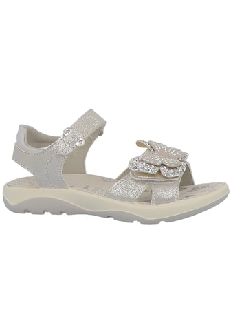 Sandale »Farfalla«, Sommerschuh, Klettschuh, Sandalette, mit Strasssteinen und Glitzer