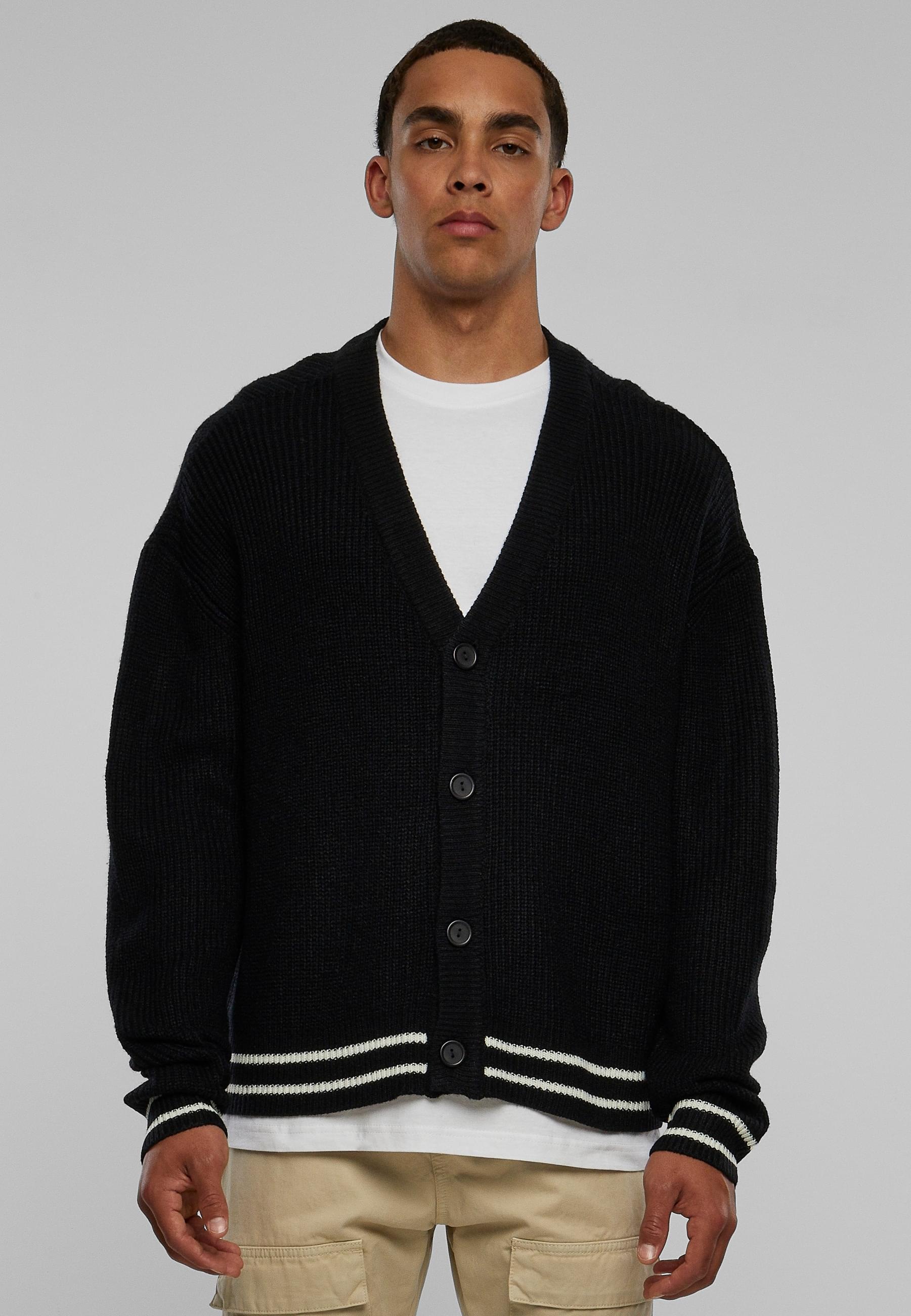 URBAN CLASSICS Strickjacke »Urban Classics Herren Sporty Boxy Cardigan«