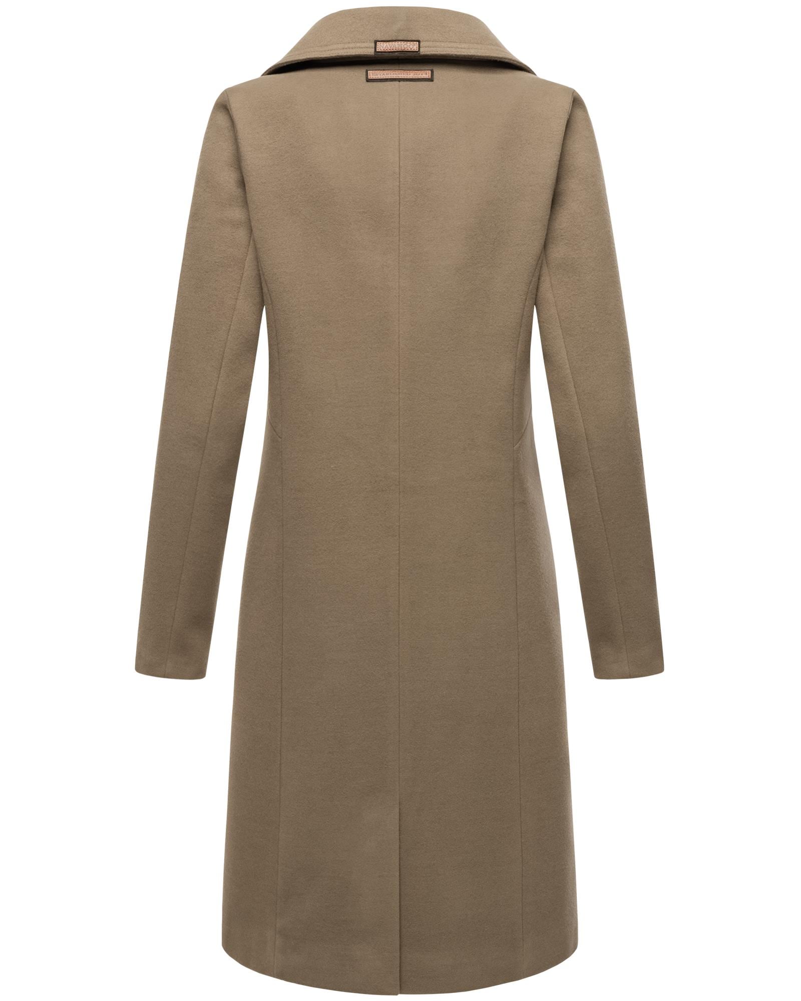Navahoo Wintermantel »Wooly«, edler Damen Trenchcoat in Wollmantel-Optik