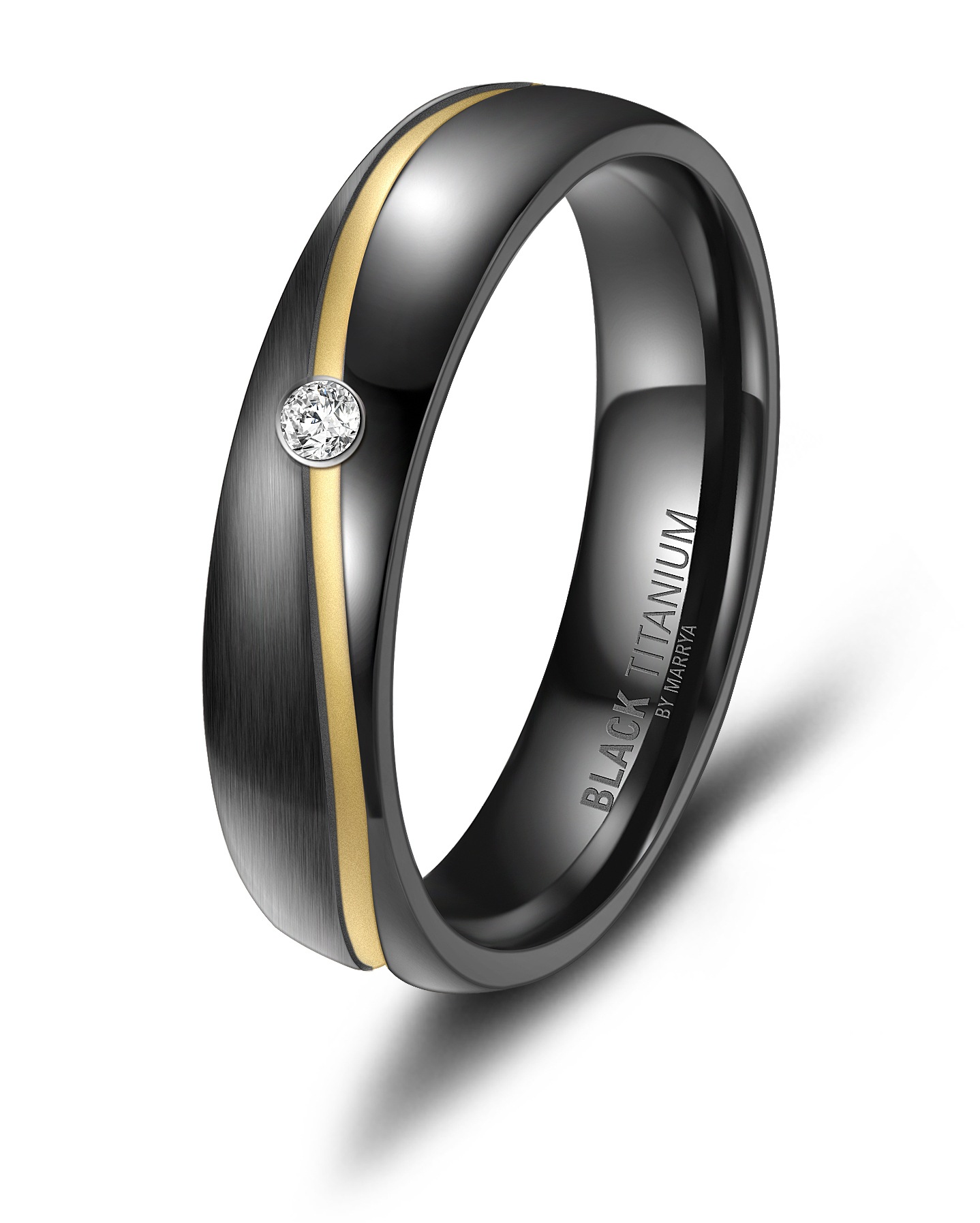 Marrya Partnerring »BLACK TITANIUM by MARRYA«