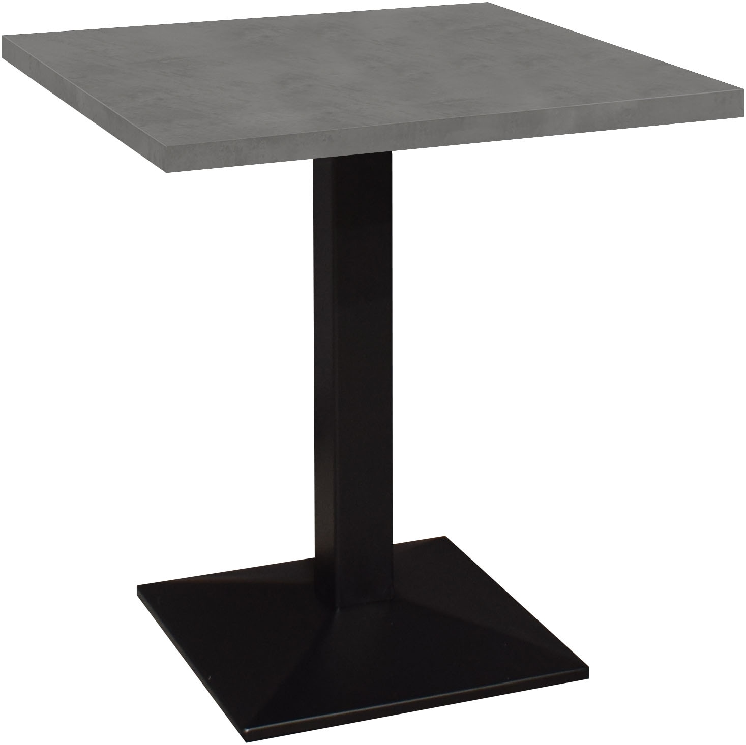 Mäusbacher "Big Bistro Metall" Quadrat-Säulengestell, eckige Platte BHT 70x75x70 cm