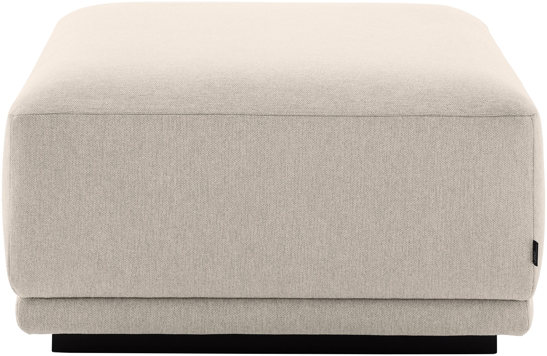 Musterring Hocker 1 Stk. tlg. mit Wellenunterfederung & HR-Kaltschaum, Holzrahmen in Schwarz