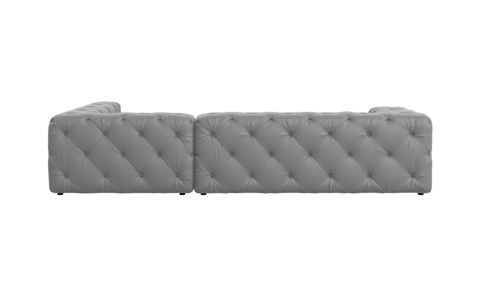 Places of Style Ecksofa »FOLLINA«, L-Form, mit klassischer Chesterfield-Knopfheftung