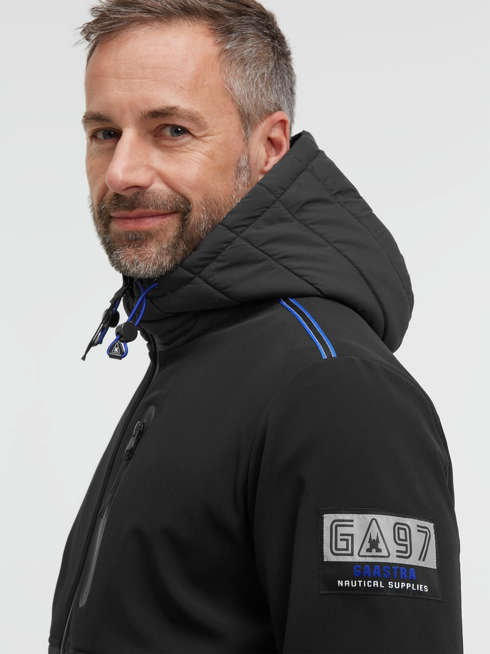 Gaastra Softshelljacke mit Kapuze mit reflektierendem Tape