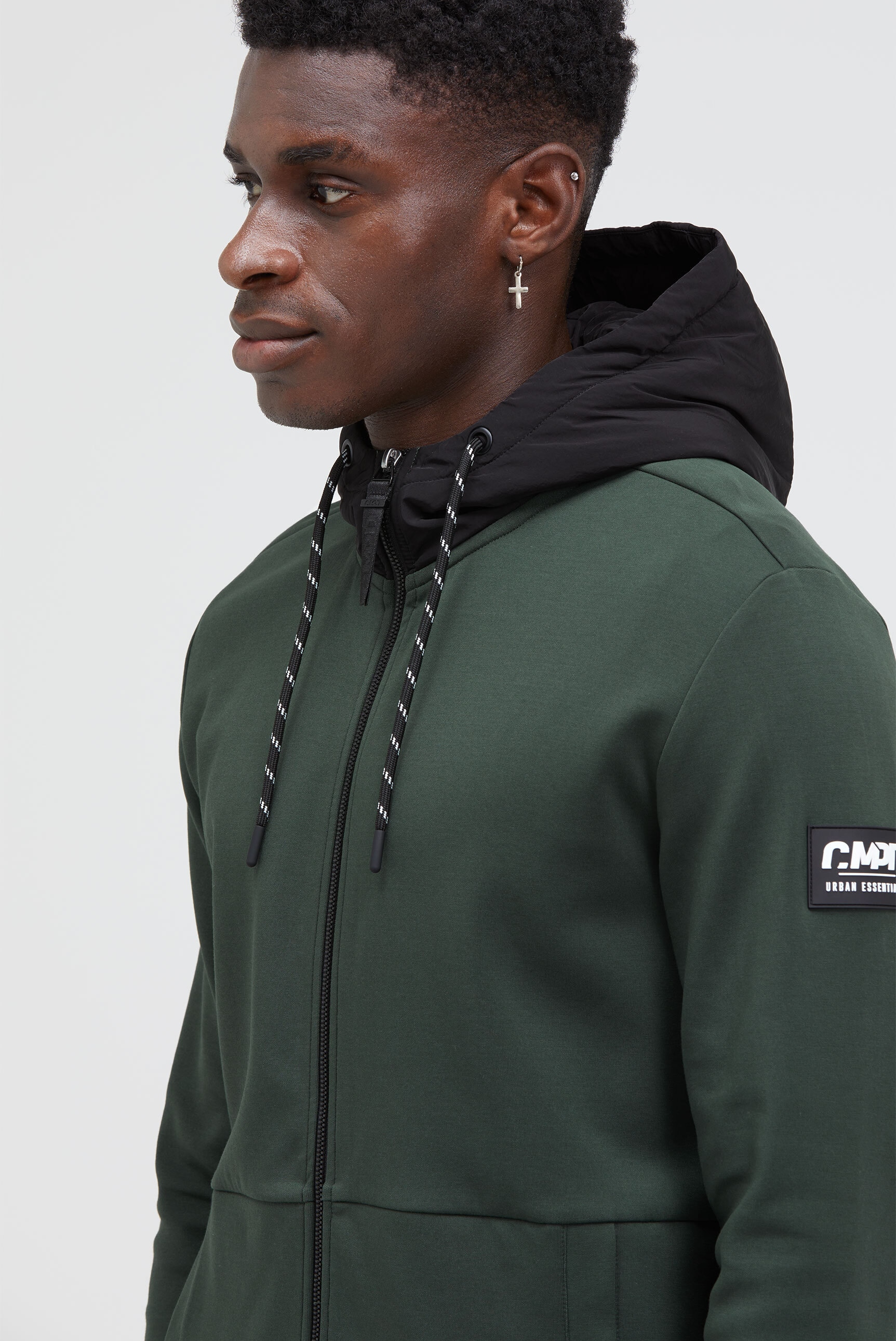 CMPD Kapuzensweatjacke, mit Baumwolle