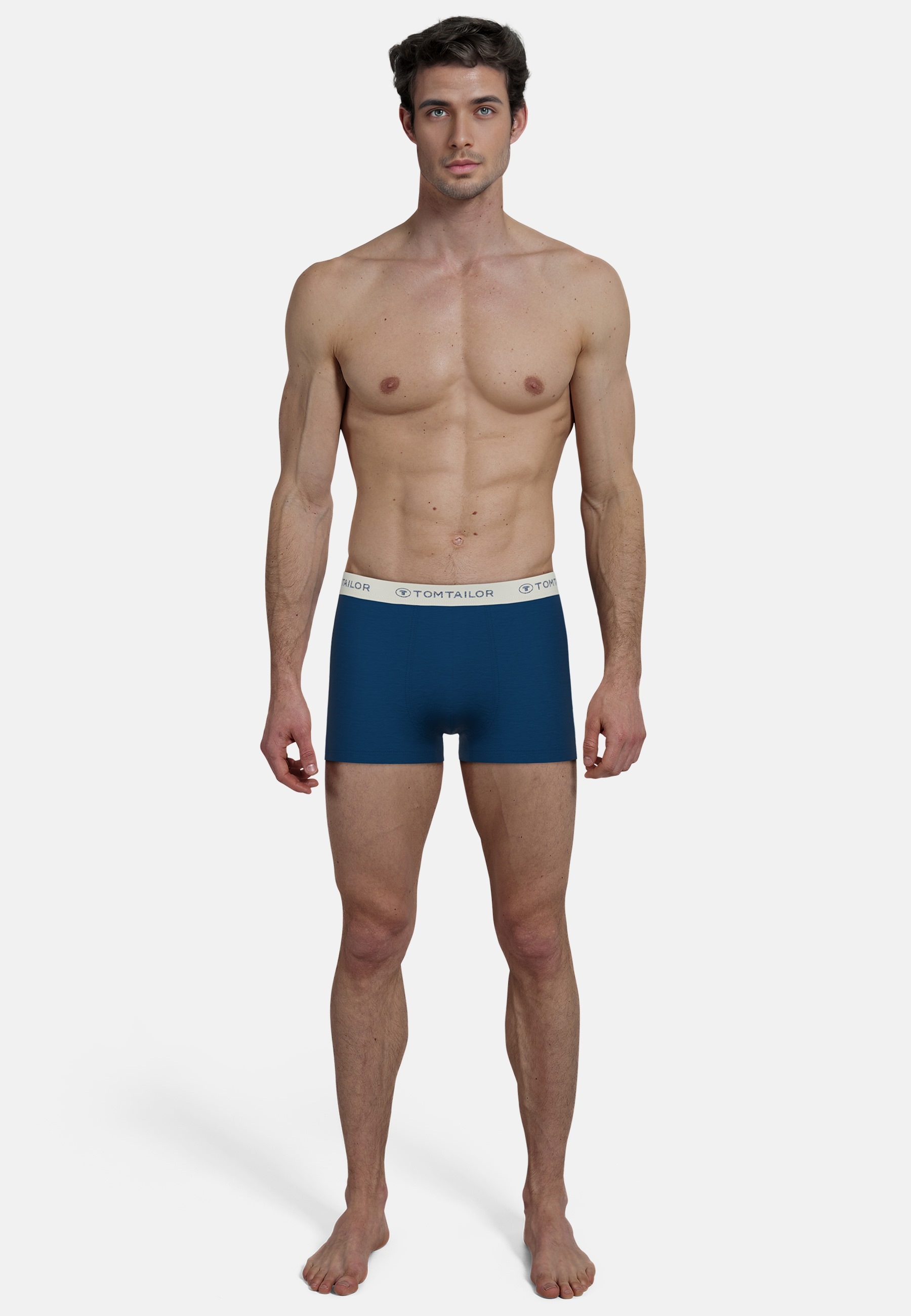 TOM TAILOR Boxershorts »Longford«, (2 St.), mit flachen Nähten