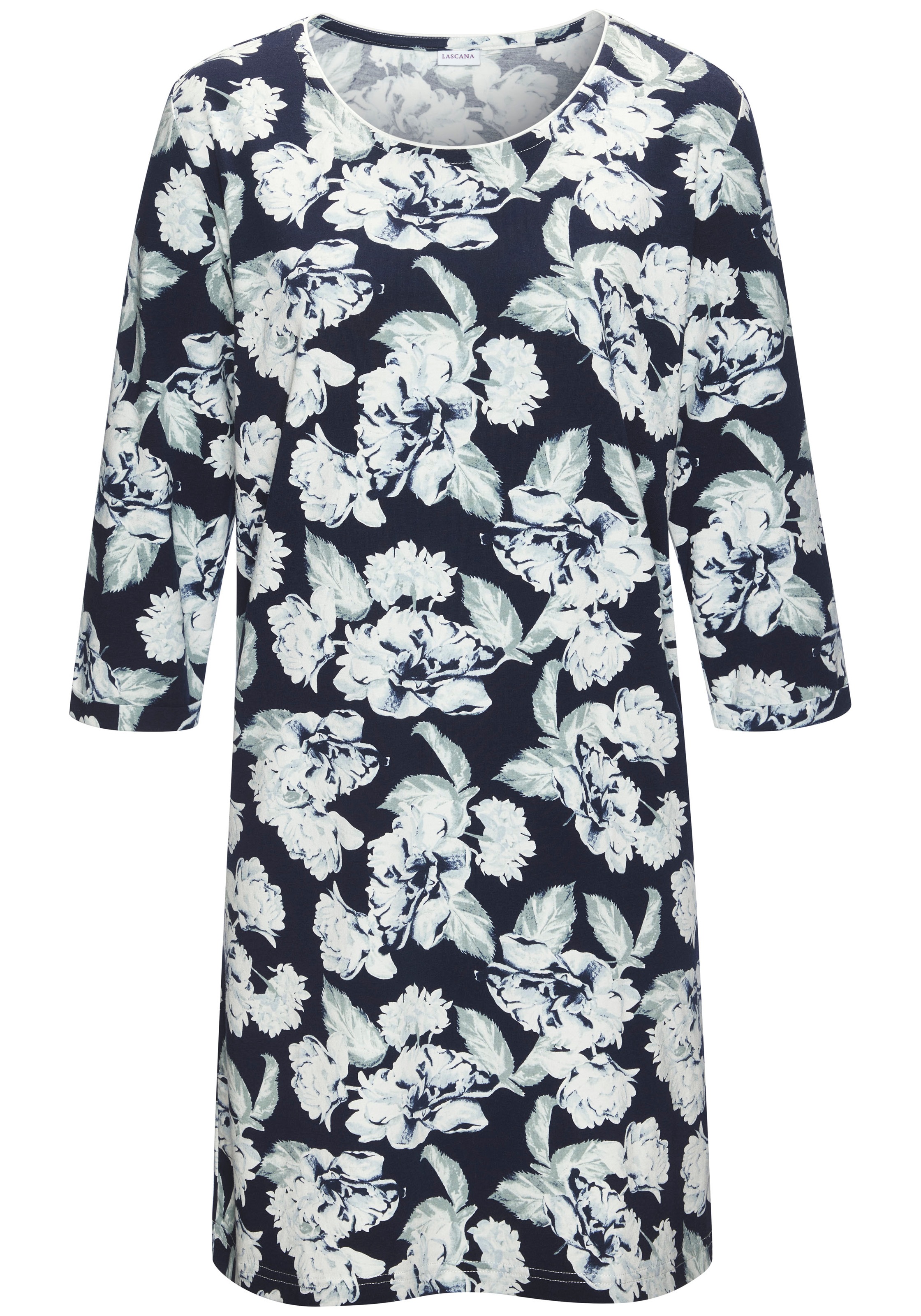 LASCANA Nachthemd, mit schönem Blumenmuster günstig online kaufen