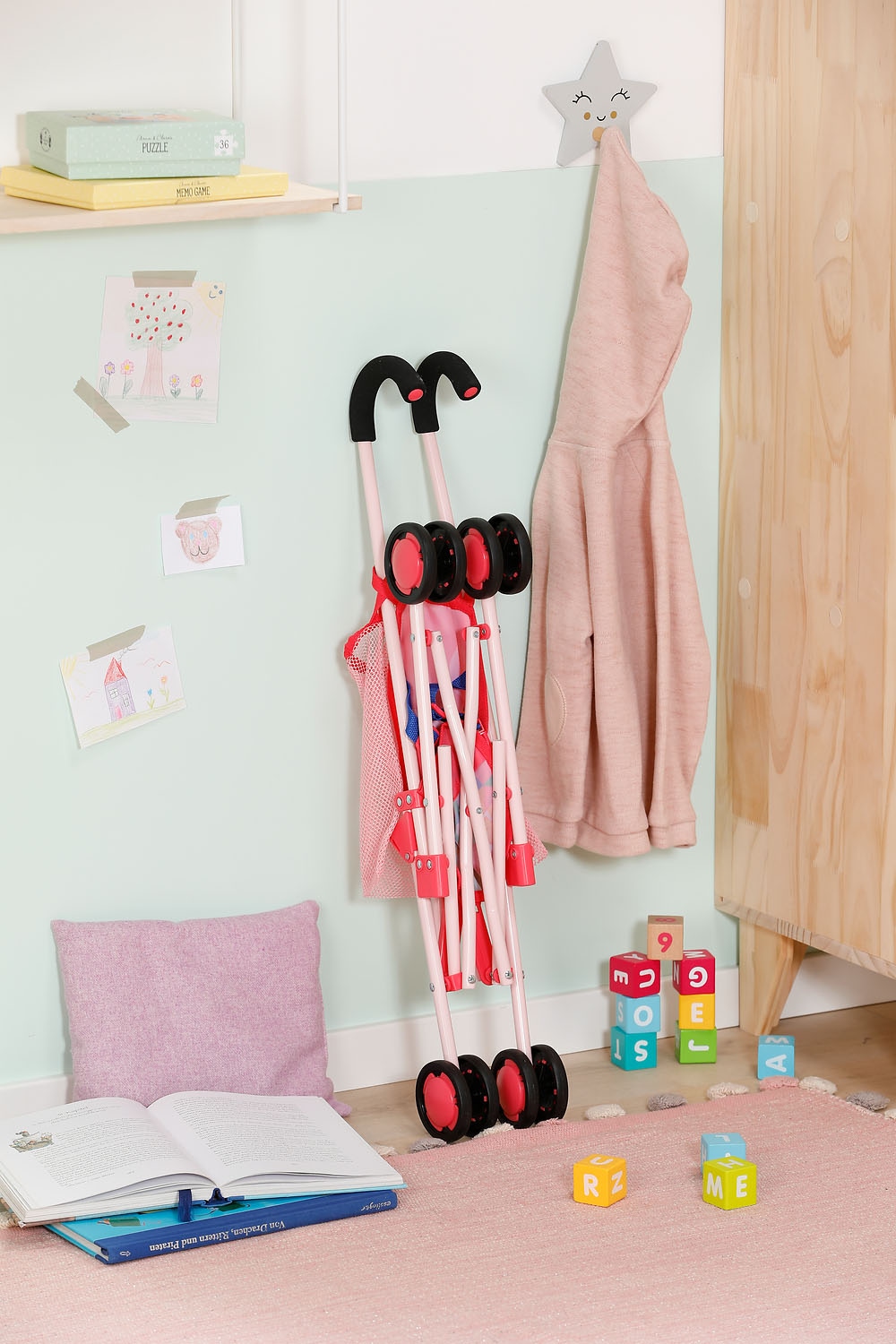 Baby Born Puppenbuggy mit Einkaufsnetz