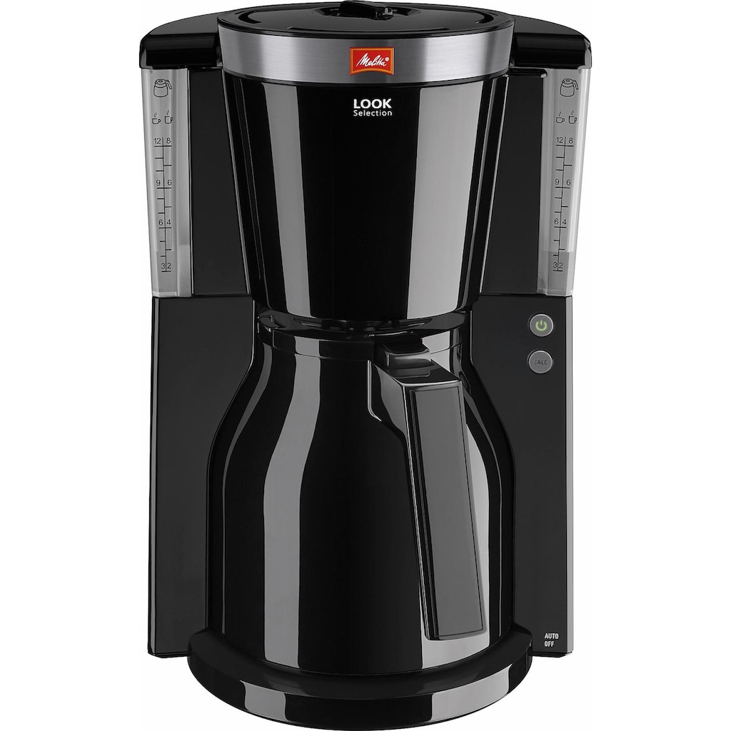 Melitta Filterkaffeemaschine »Melitta® Look® Therm Selection 1011-12«, 1,1 l Kaffeekanne, Papierfilter, 1x4, Thermokanne mit Einhandbedienung