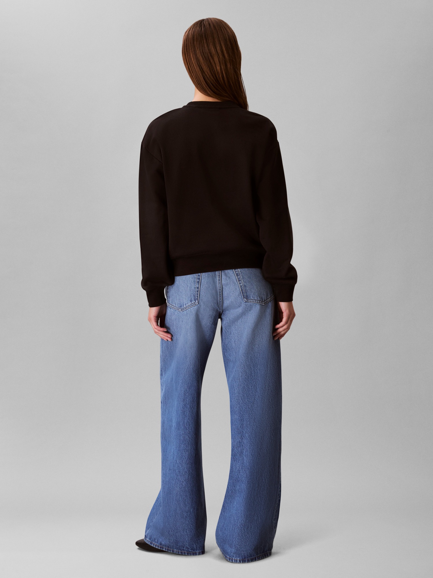 Calvin Klein Jeans Sweatshirt »LS MNLG FRNCH TRRY R«, Mit Rundhalsausschnitt