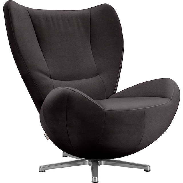 BAUR PURE«, Loungesessel mit Metall-Drehfuß Chrom TOM »TOM in HOME TAILOR |