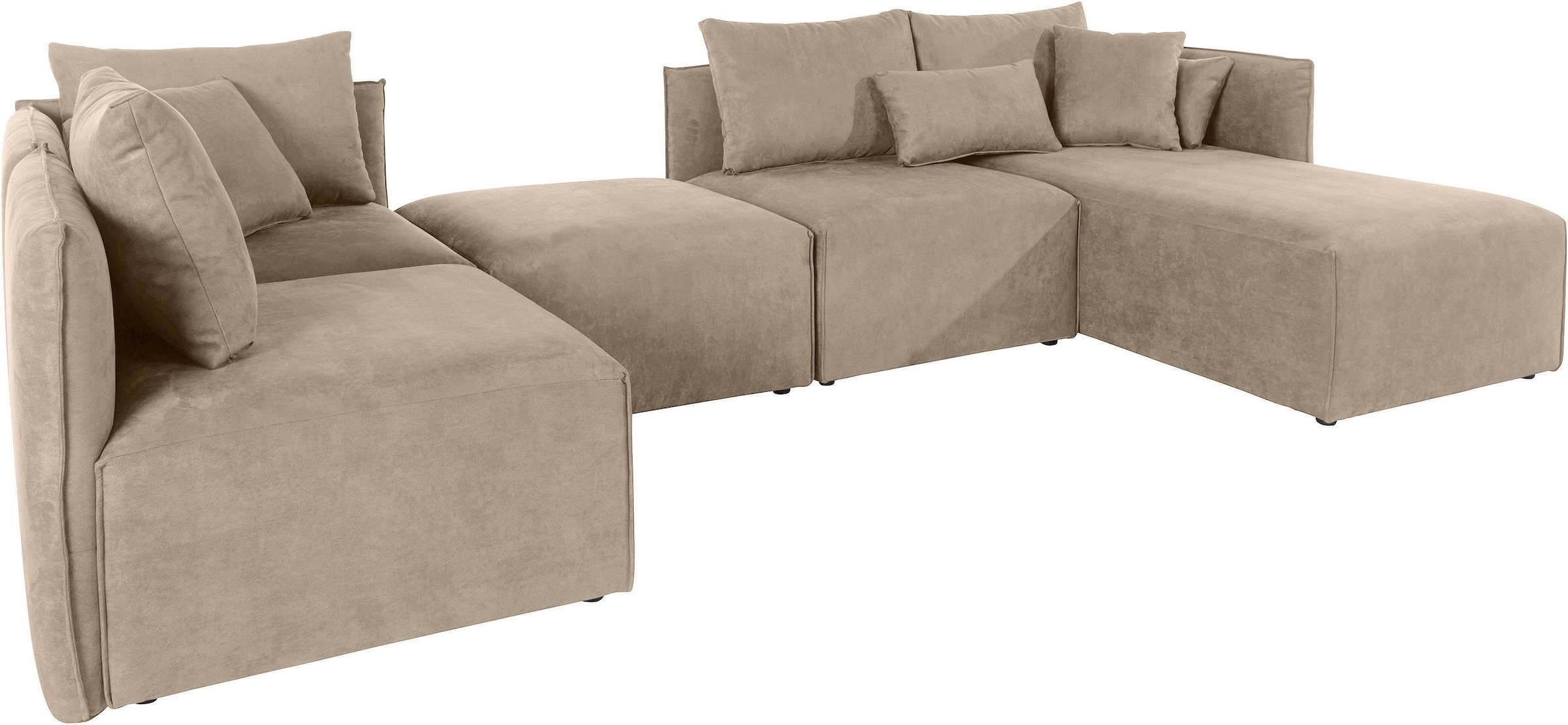 OTTO home Wohnlandschaft "Nöre U-Form" 5 Teile, in vielen Bezugsqualitäten günstig online kaufen