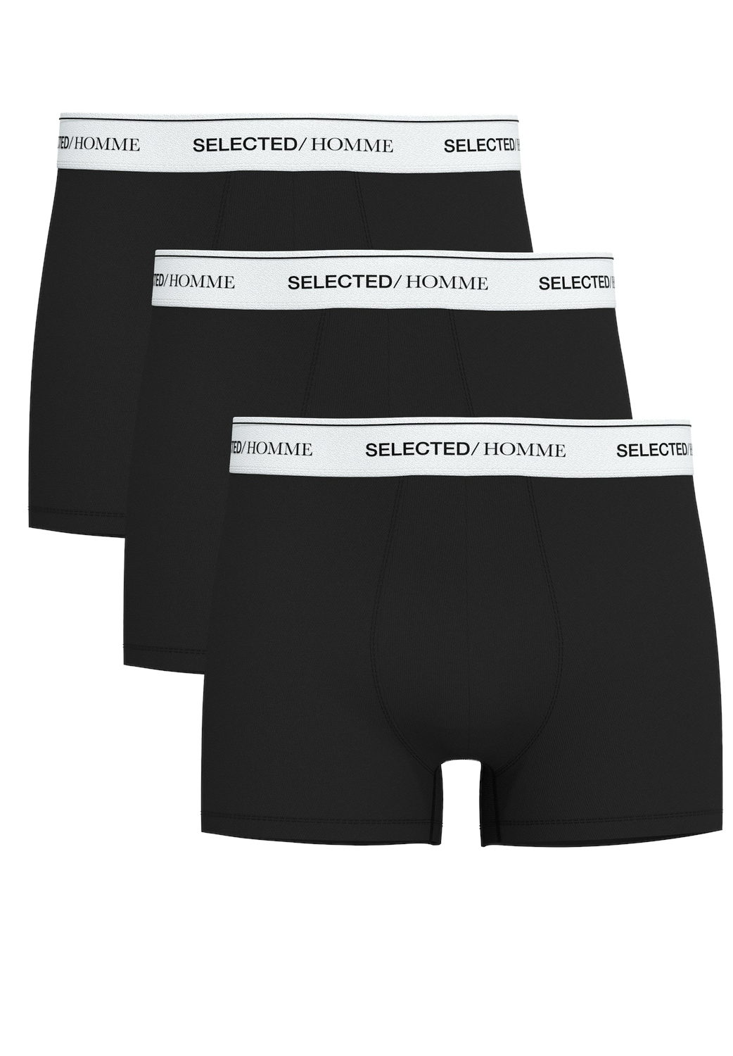 SELECTED HOMME Boxershorts "SLHLIAM 3-PACK TRUNK NOOS", (Packung)