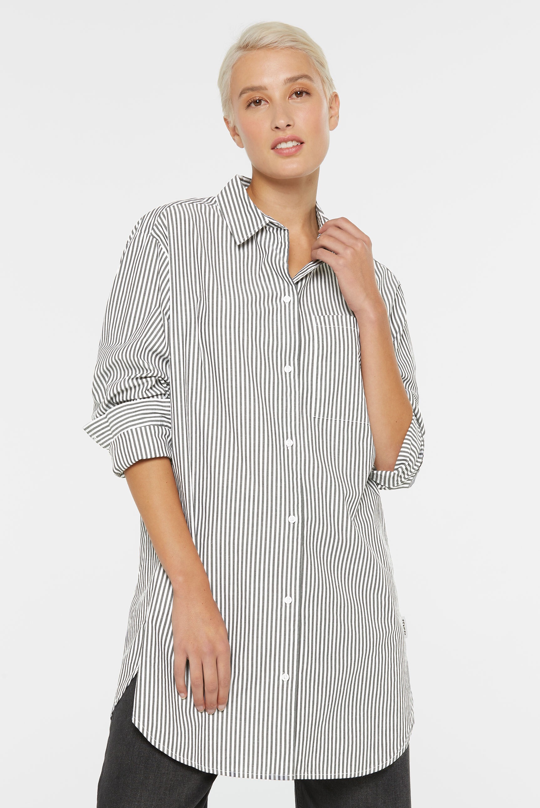 Thumbnail - SENSES.THE LABEL Langarmbluse mit Rückenpasse