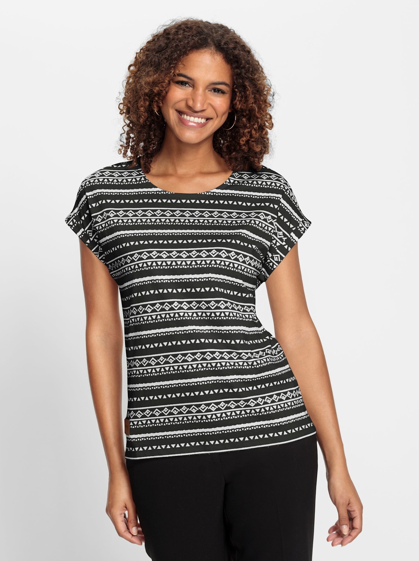 Casual Looks Print-Shirt "Print-Shirt" 1 Stk. günstig online kaufen