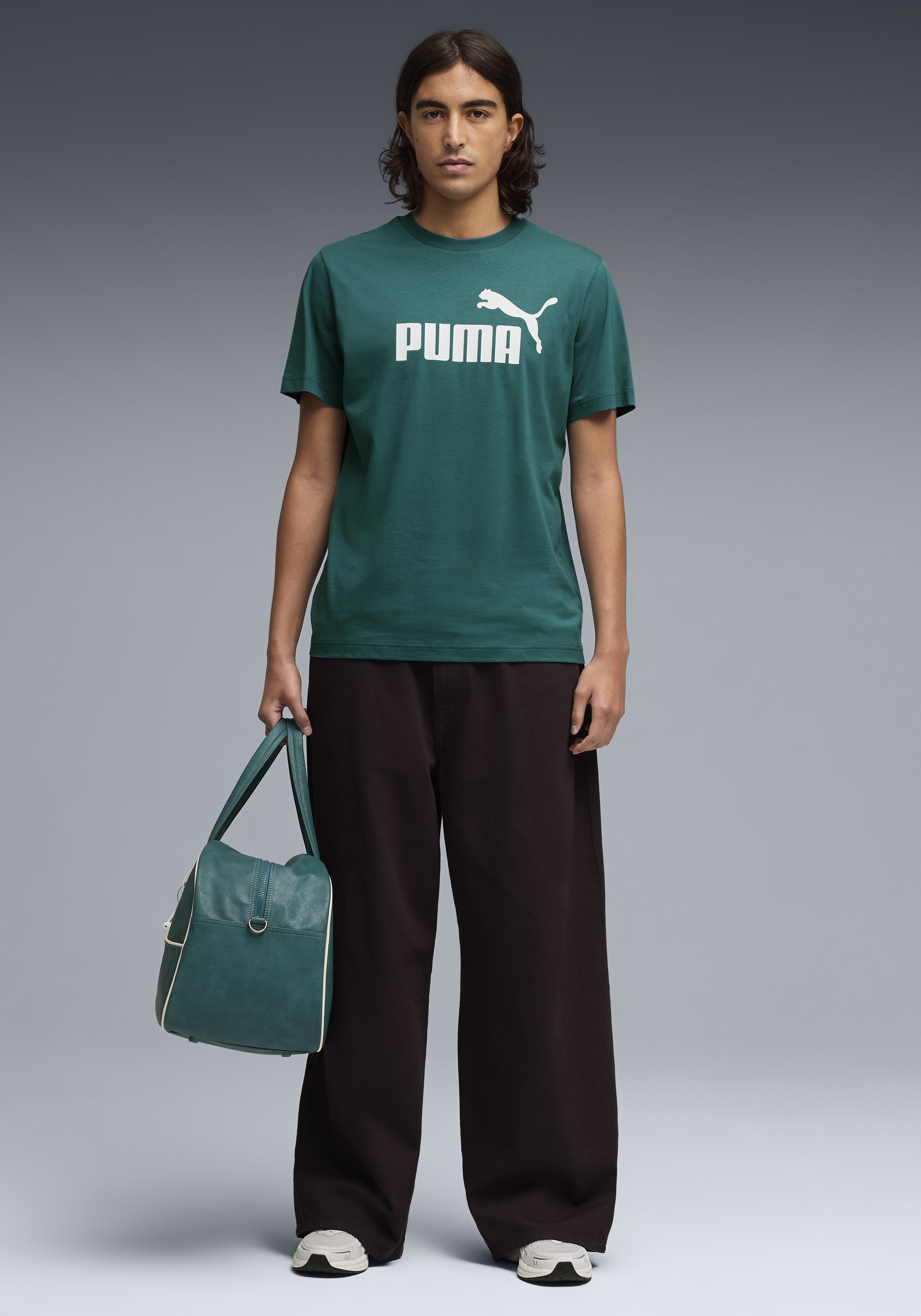 PUMA T-Shirt »ESS NO. 1 LOGO TEE (S)« Kurzarm, klassisches Design, für Sportmode und Freizeit