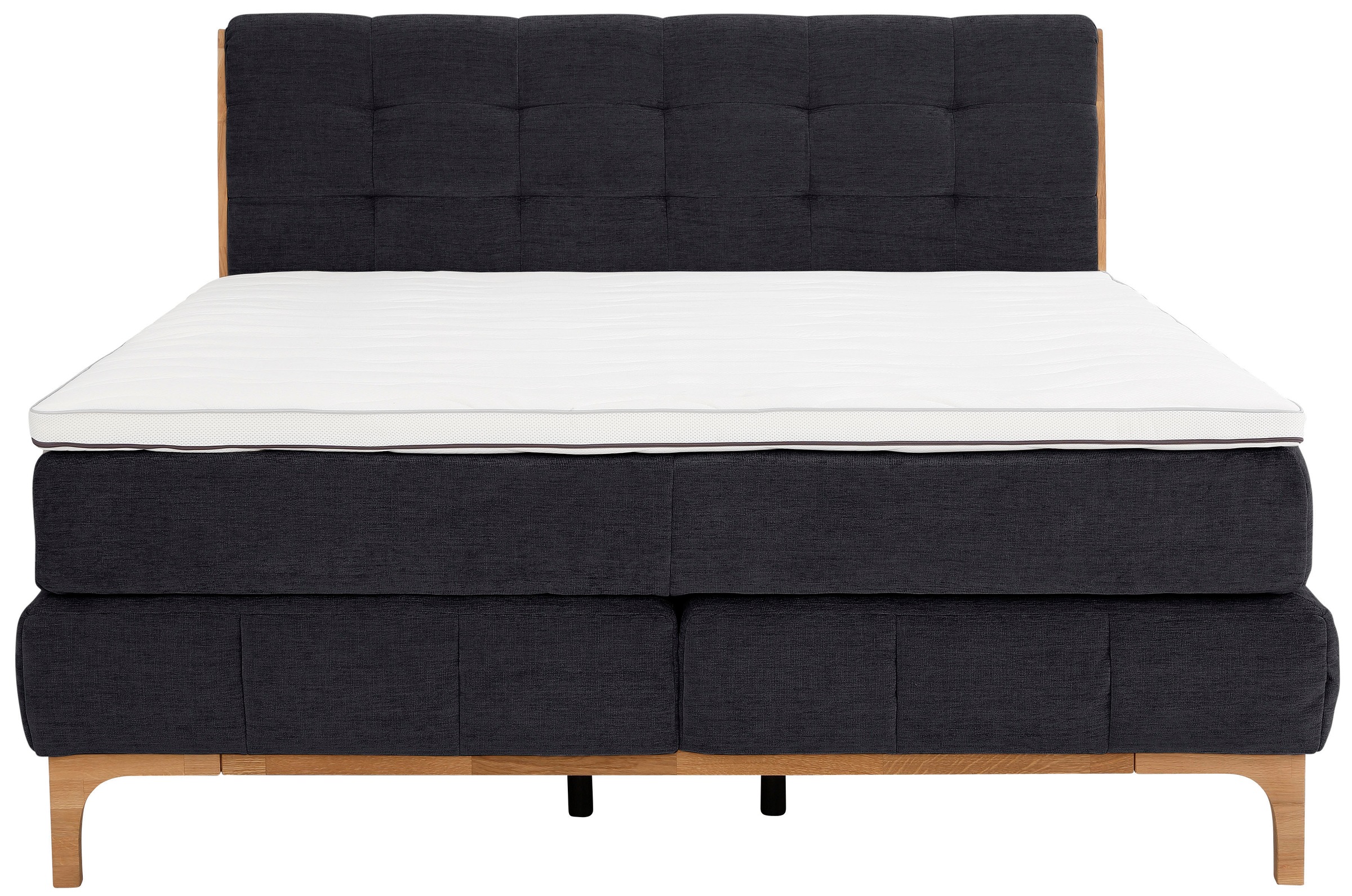 OTTO products Boxspringbett »Jelle«, (5 St.), zertifizierte, recycelte Bezugsstoffe, verschiedene Ausführungen