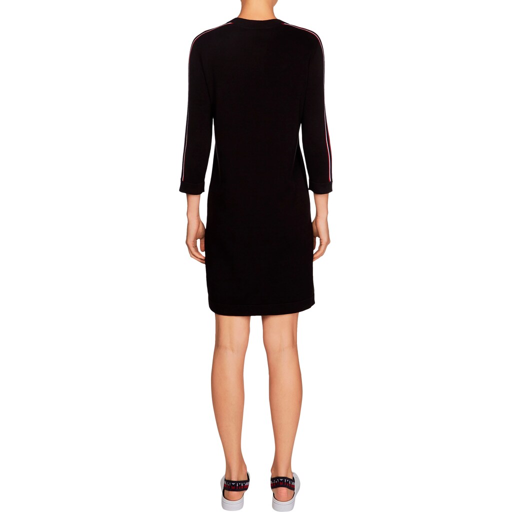 Tommy Hilfiger Strickkleid »HERBY STP DETAIL DRESS«, mit 3/4-Ärmeln