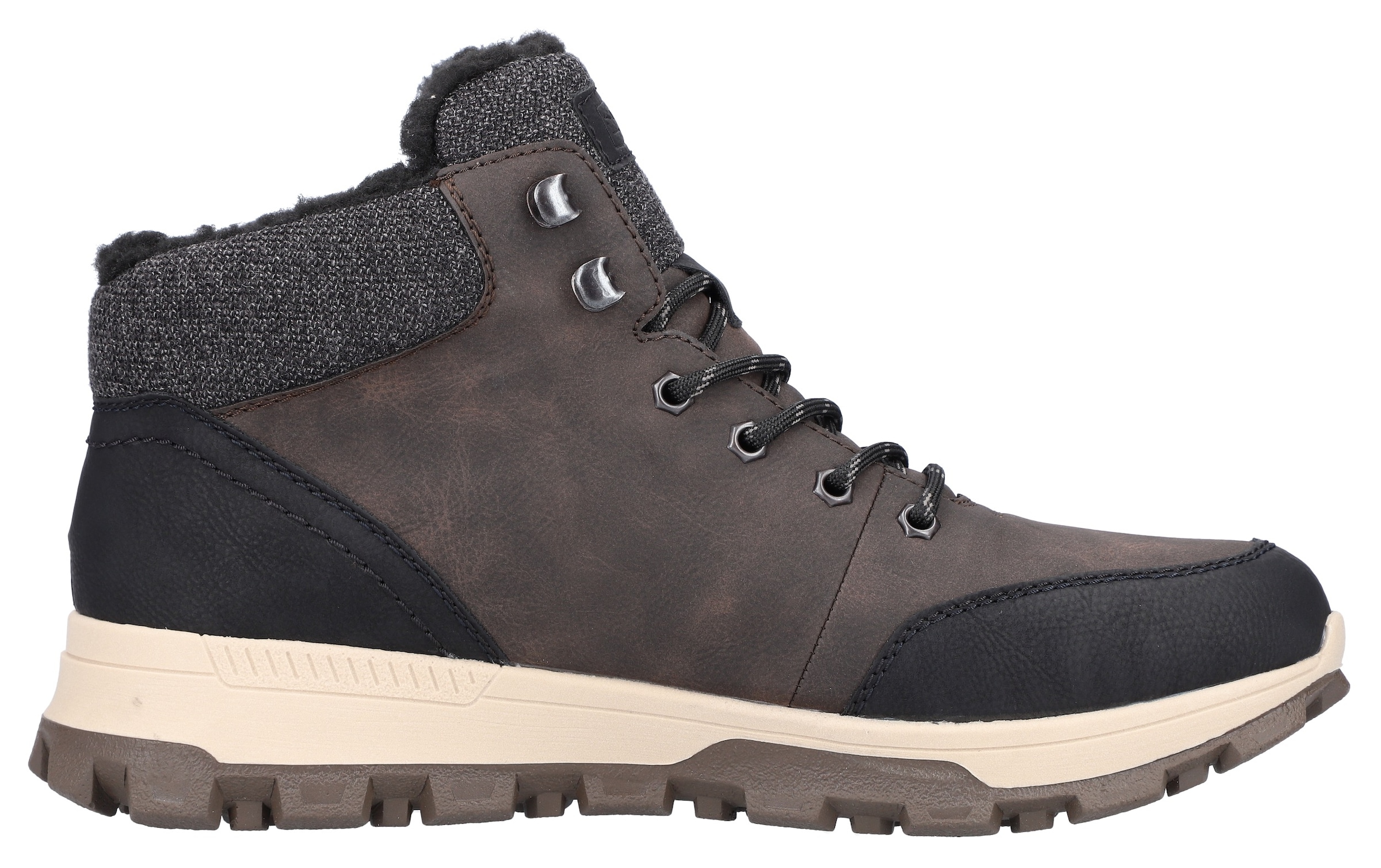 Rieker Winterboots, mit komfortabler SoftFoam-Innensohle, Freizeitschuh, Schnürschuh