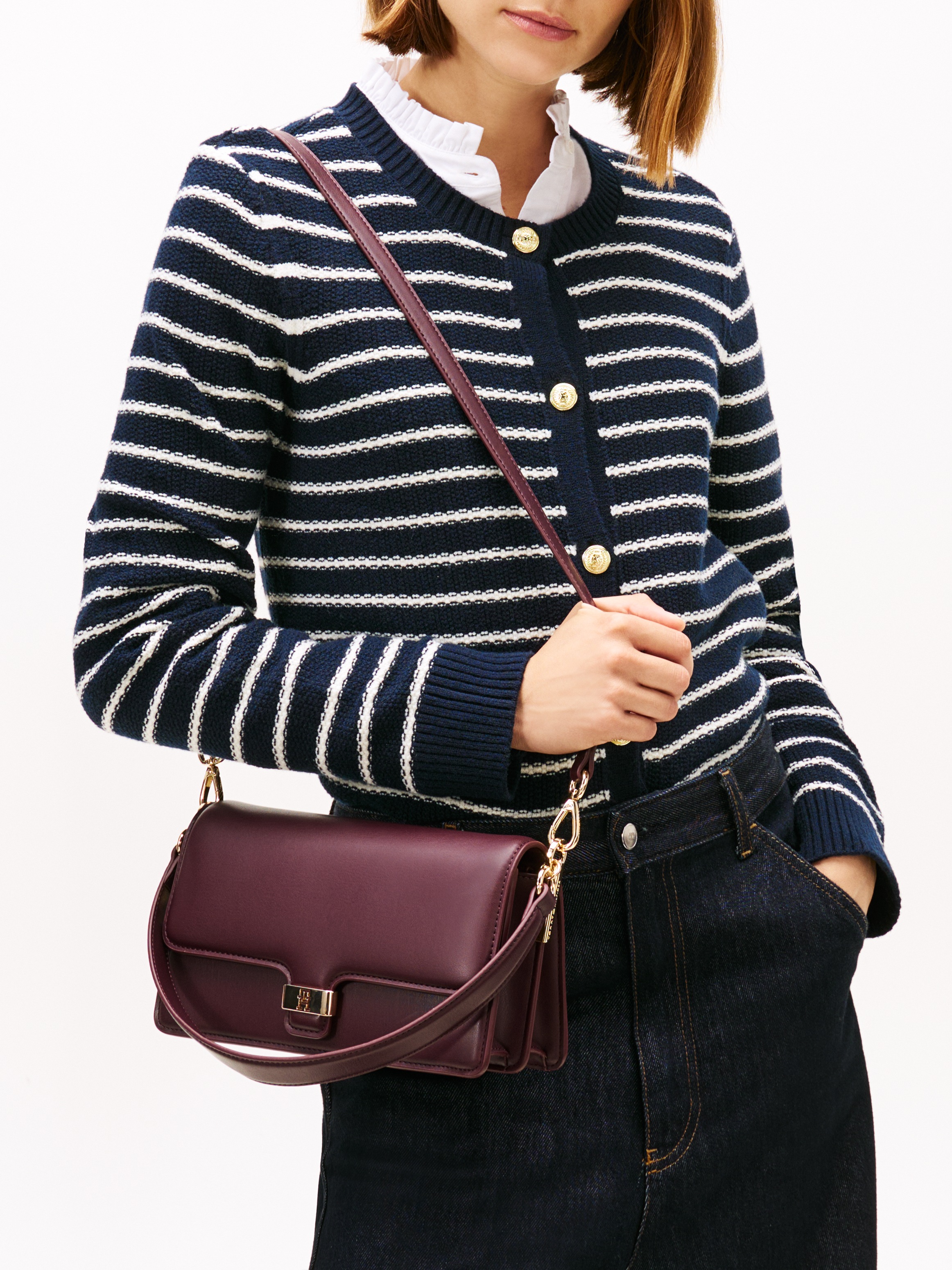 Tommy Hilfiger Umhängetasche "TH HERITAGE CONV CROSSOVER", Damen Tragetasch günstig online kaufen