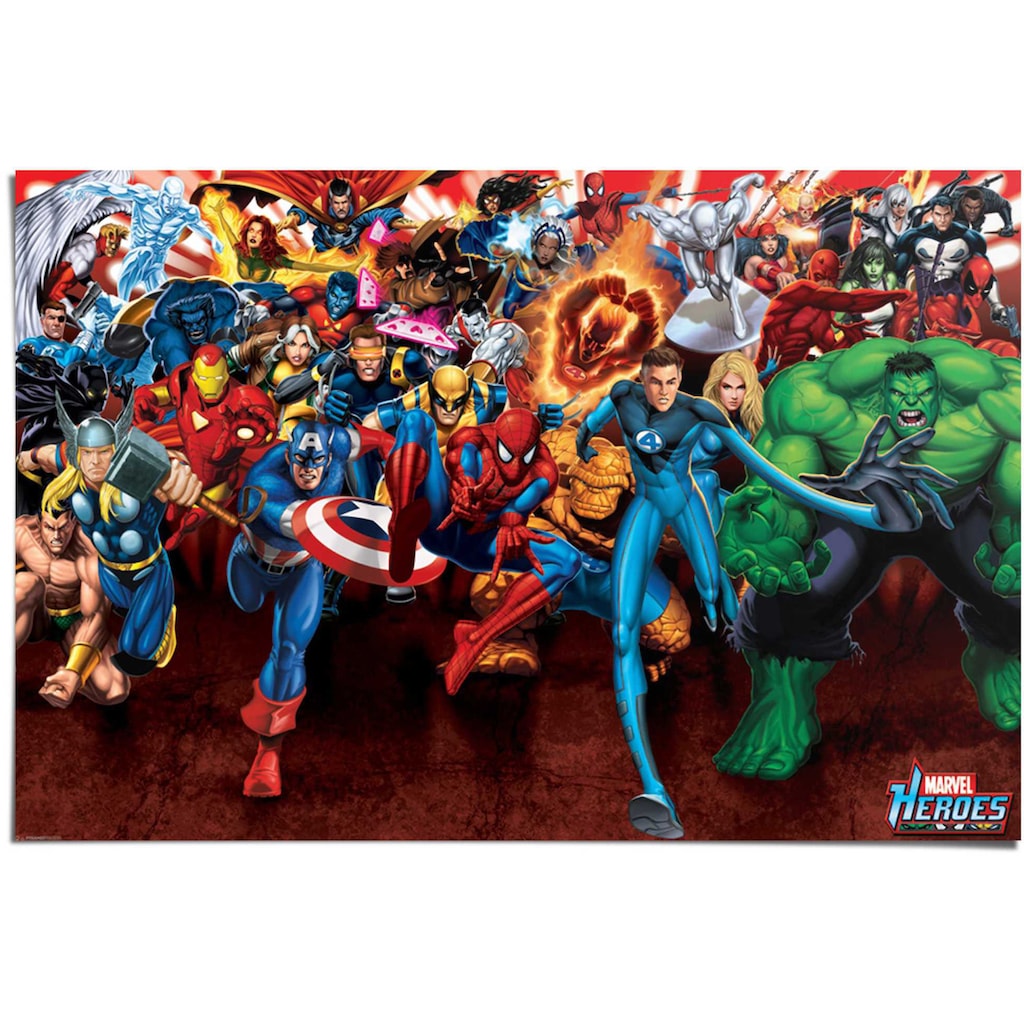 Reinders! Poster »Marvel Heroes attack«, (1 St.)