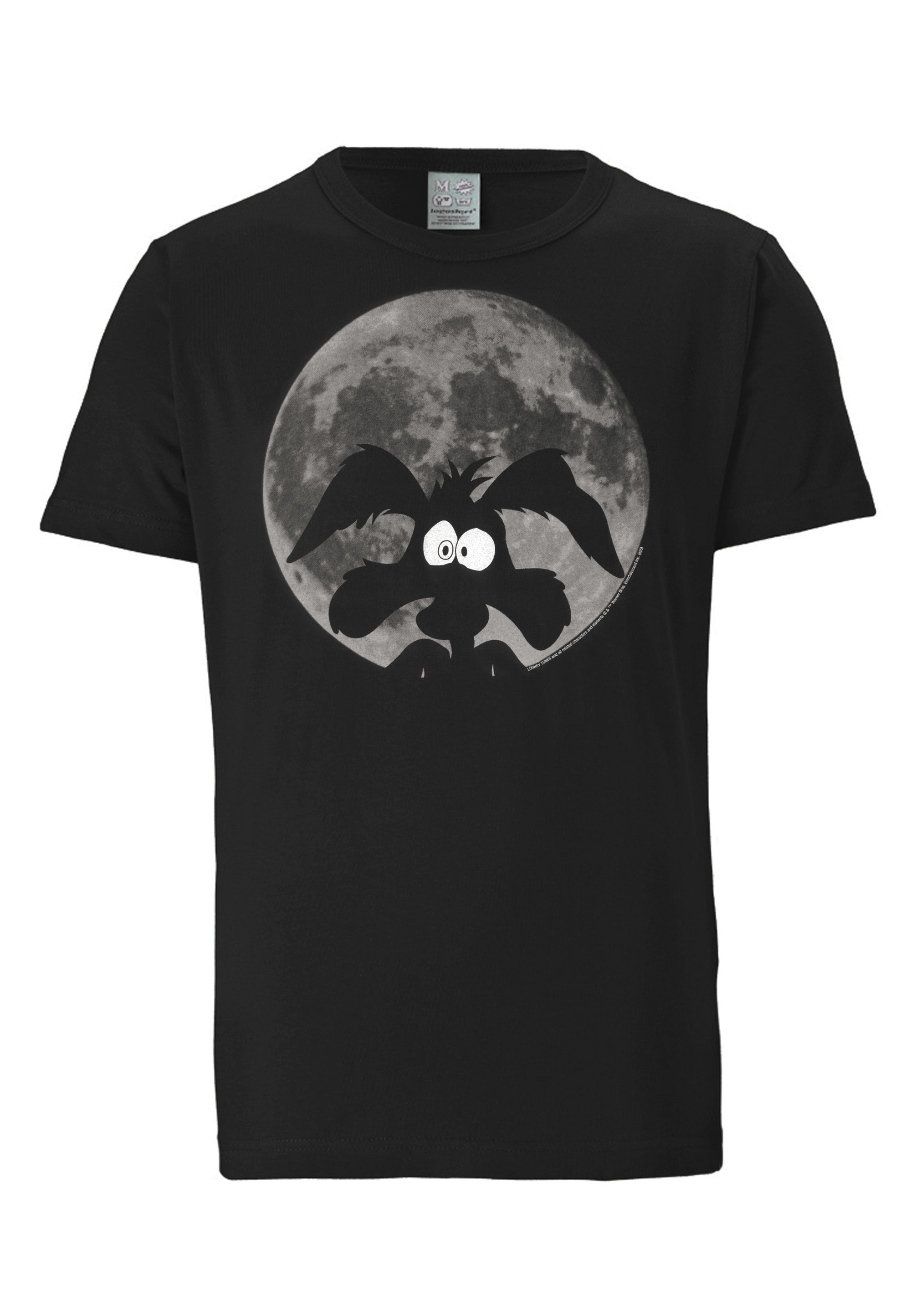 LOGOSHIRT T-Shirt »Looney Tunes - Coyote Mond« mit coolem Print