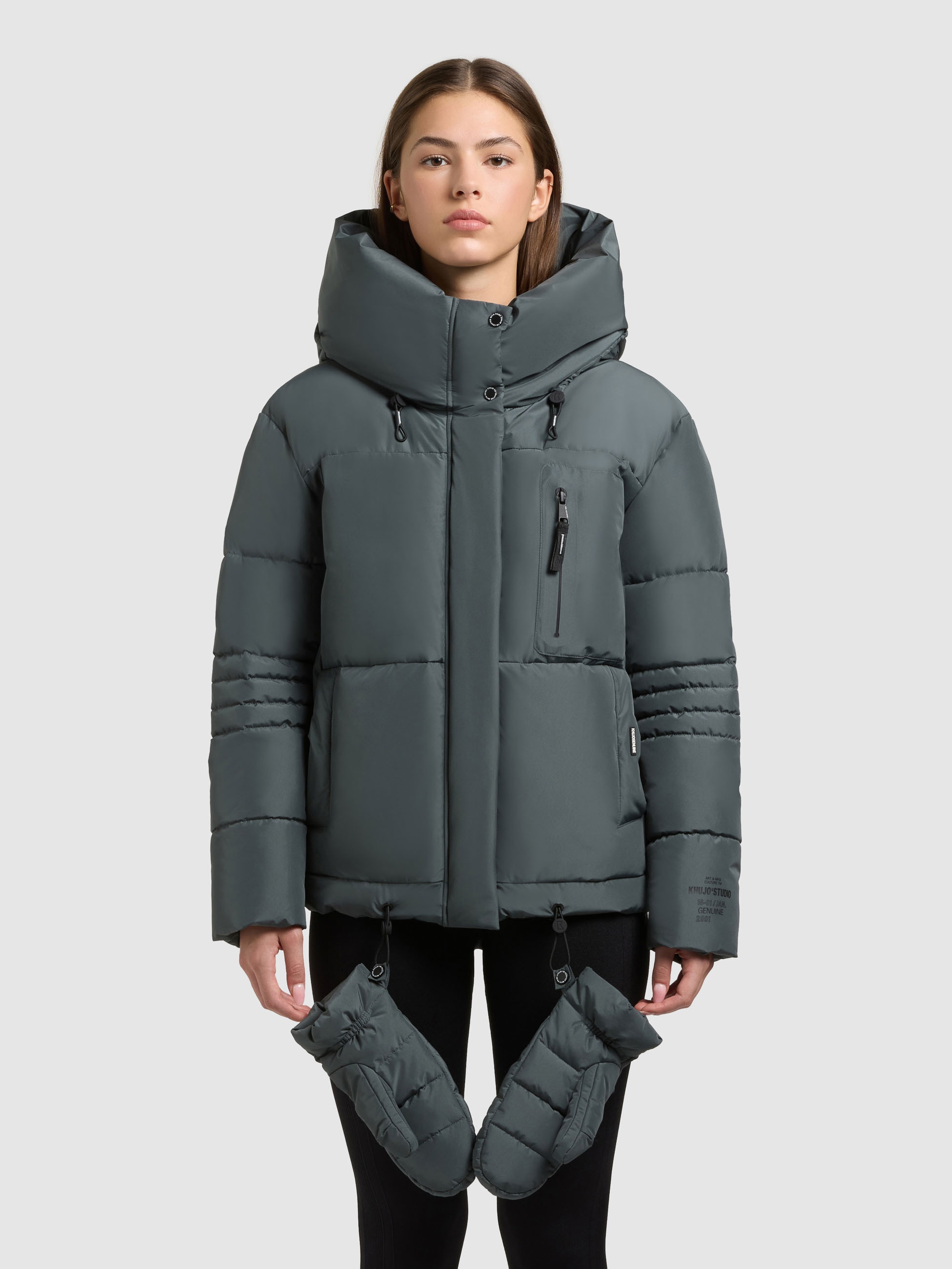 khujo Steppjacke »PEEKE2« mit Kapuze