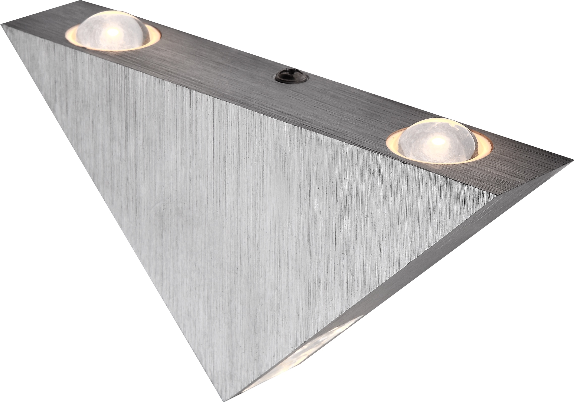 GLOBO LIGHTING LED Wandleuchte »GORDON«, Leuchtmittel LED-Modul | LED fest integriert, Wandlampe/Dreieck/Aluminium/Wohnzimmer/Flur/3000K