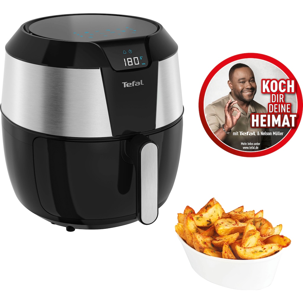 Tefal Heißluftfritteuse »EY701D.HERO Easy Fry XXL mit Zubehör-Set«, 1850 W, Fassungsvermögen 1,6 kg, Timer, 8 automatische Menüs