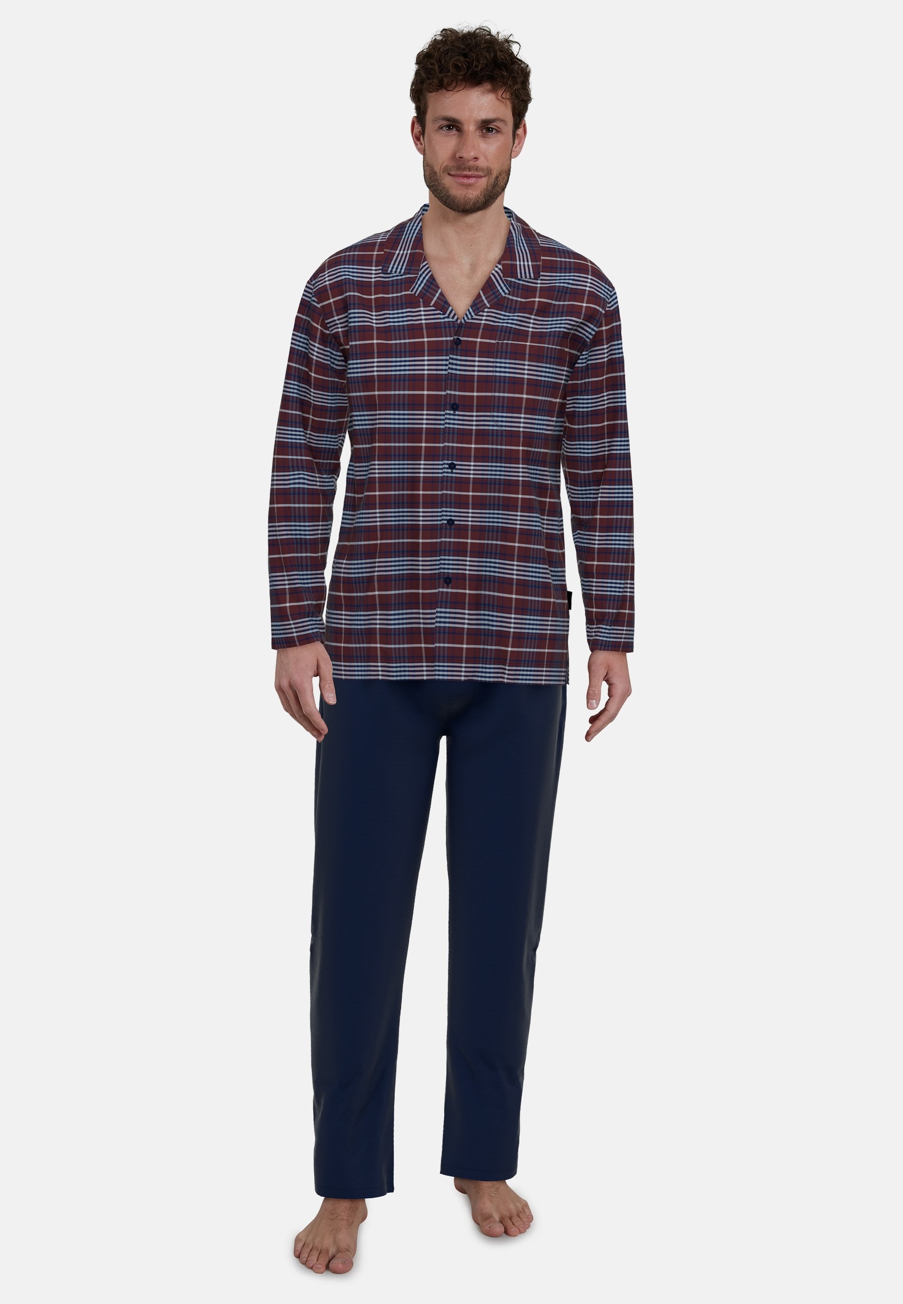 GÖTZBURG Pyjama "Zartbitter", (2 tlg.), Langarm, Knopfleiste günstig online kaufen