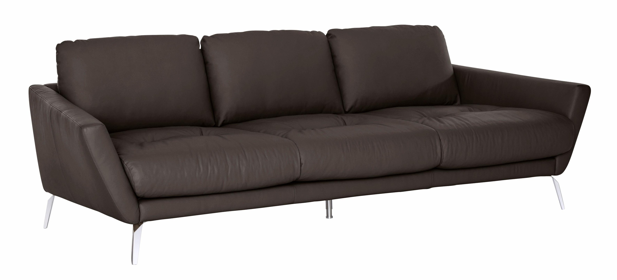 W.SCHILLIG Big-Sofa "softy", mit dekorativer Heftung im Sitz, Füße Chrom gl günstig online kaufen