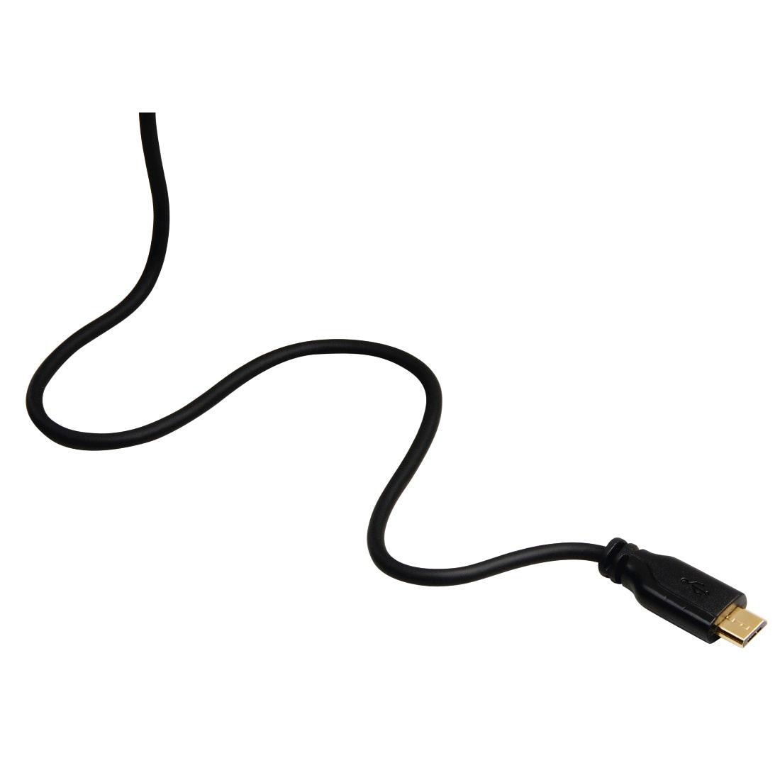 Hama USB-Kabel »Micro-USB-Kabel, vergoldet, verdrehsicher, Schwarz, 0,75 m USB-Kabel«, Micro-USB-USB Micro-B-USB Typ A, 750 cm