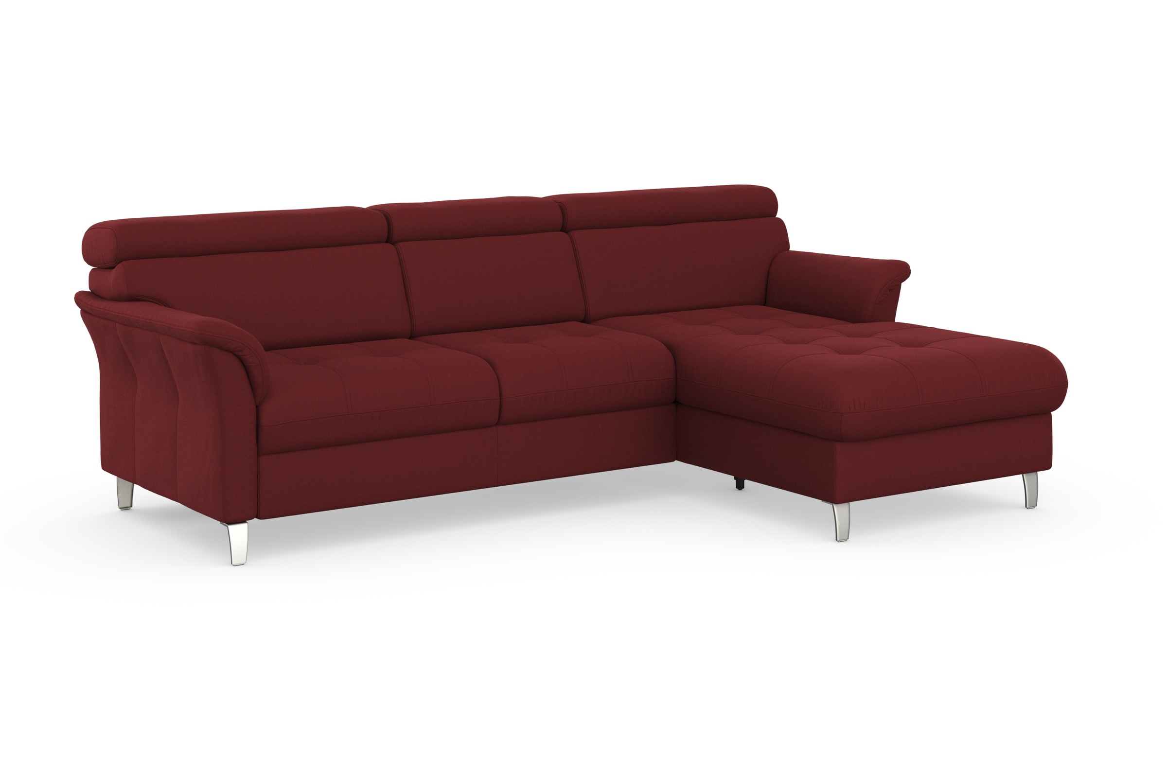 sit&more Ecksofa »Marano L-Form« inklusive Kopfteilverstellung, wahlweise mit Bettfunktion, Bettkasten