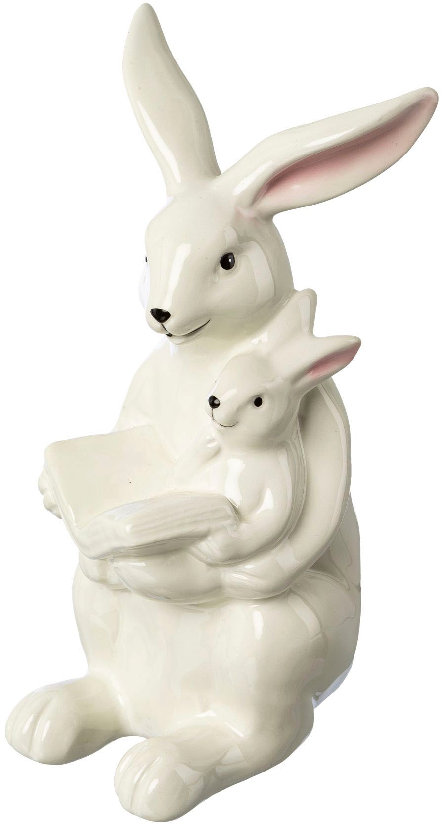 Creativ home Hase mit fröhlichem »Osterdeko Osterhase | BAUR Gesicht«, aus cm 22,50 Keramik, Höhe
