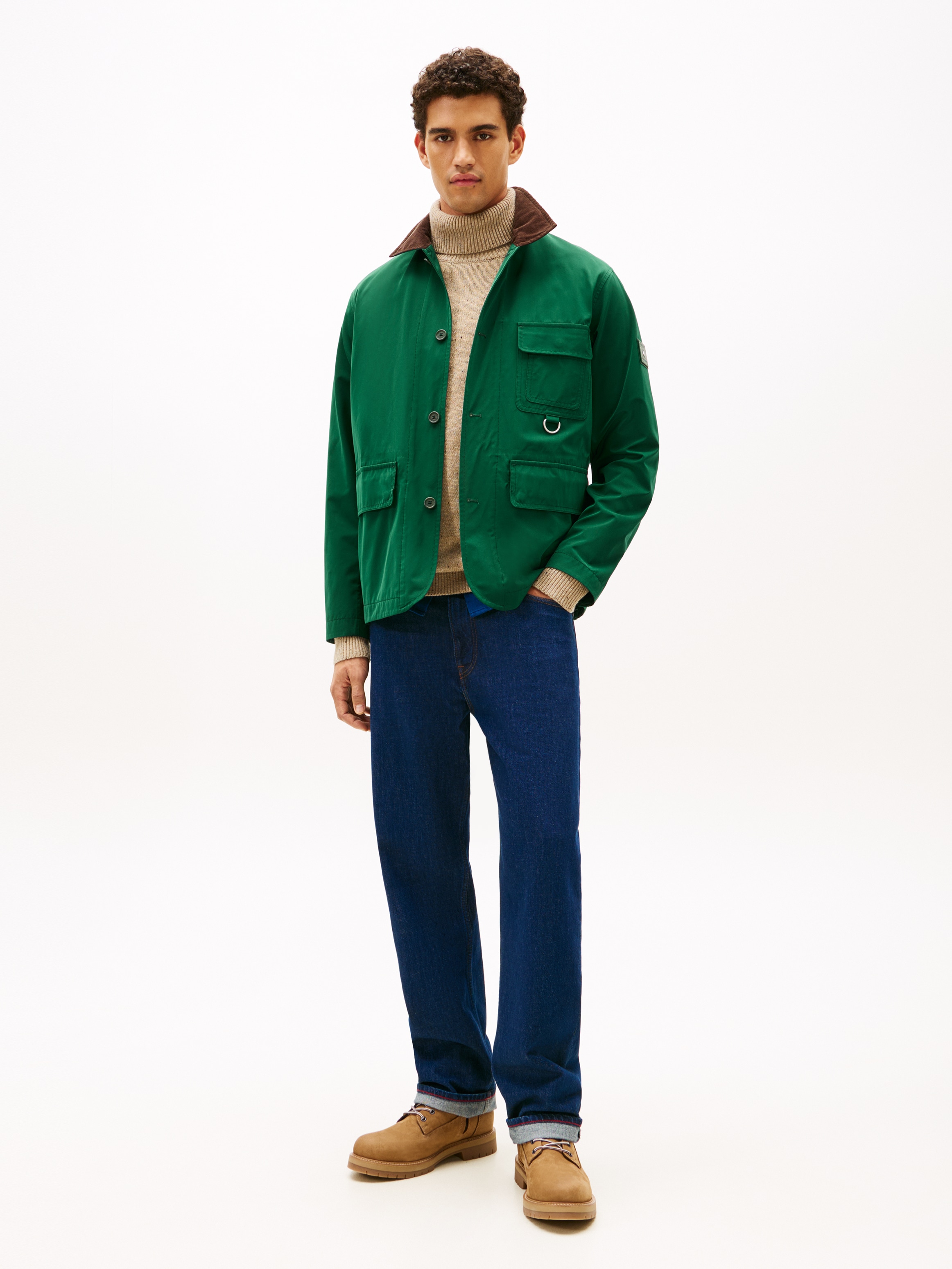 Tommy Hilfiger Schnürboots »FLEX TH OUTDOOR W NBK BOOT«  , Blockabsatz, Outdoorschuh mit Ösen, im Bersteigerlook