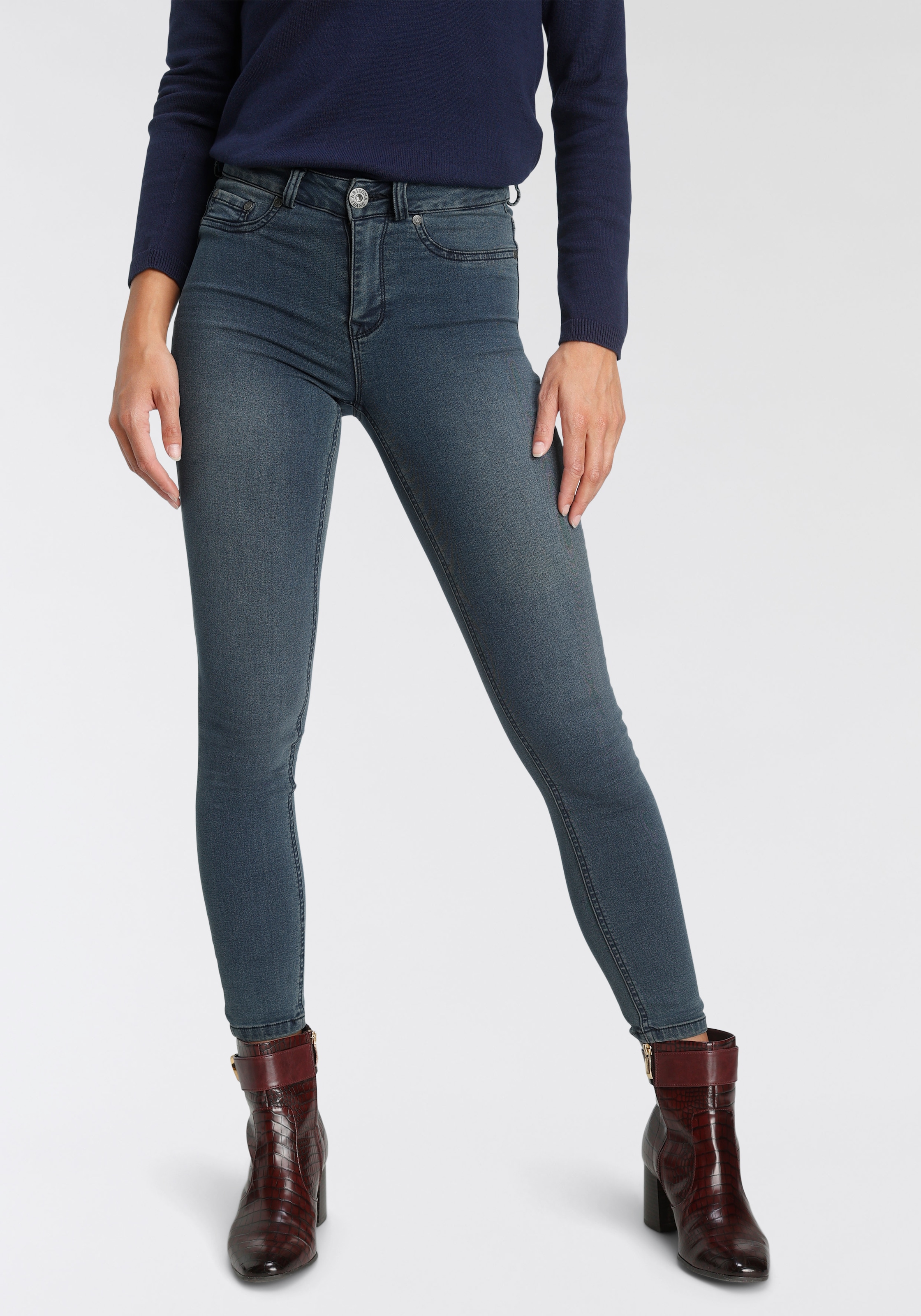 Arizona Skinny-fit-Jeans »Ultra Stretch«, | BAUR High Waist für kaufen