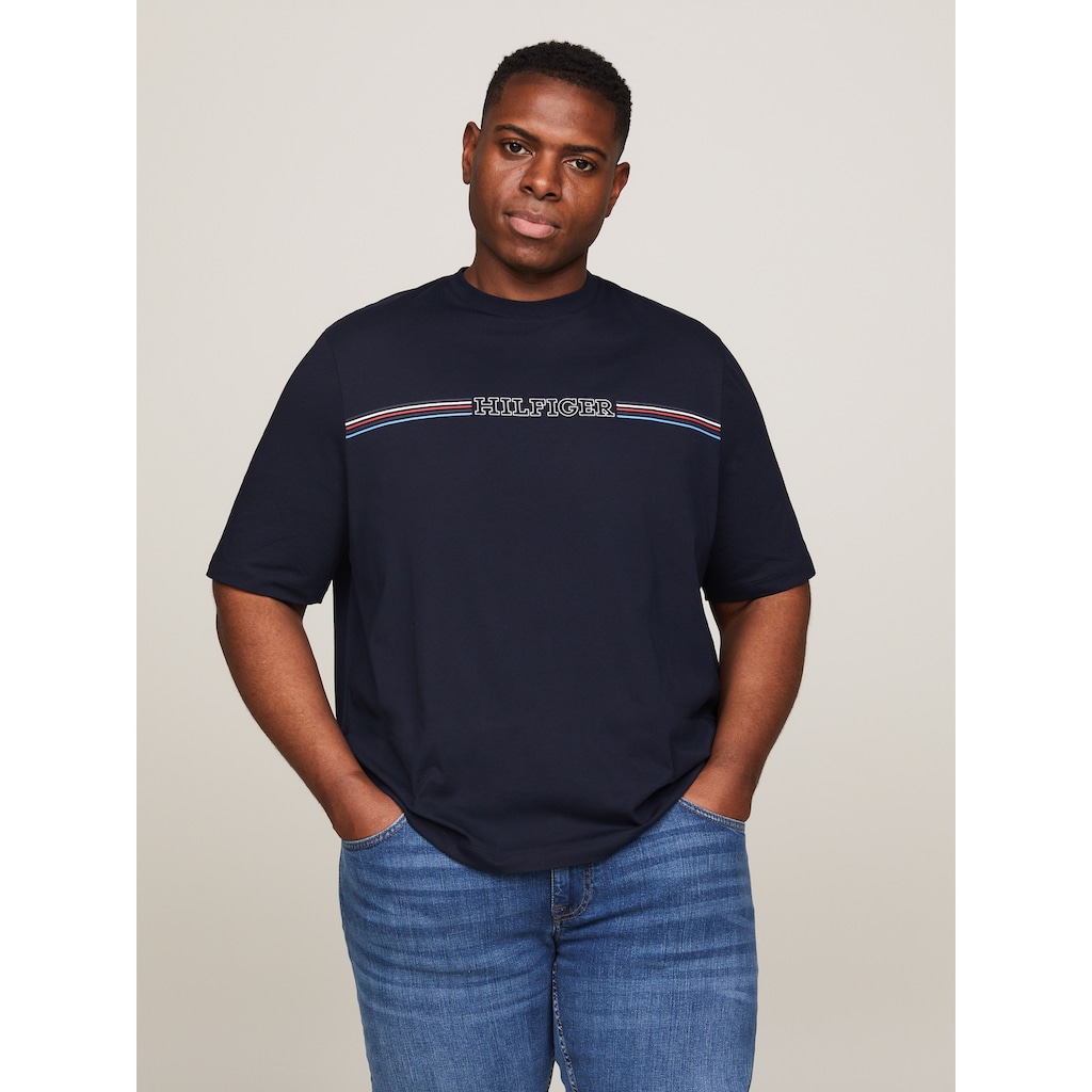 Tommy Hilfiger Big & Tall T-Shirt »BT-STRIPE CHEST TEE-B«, Große Größen