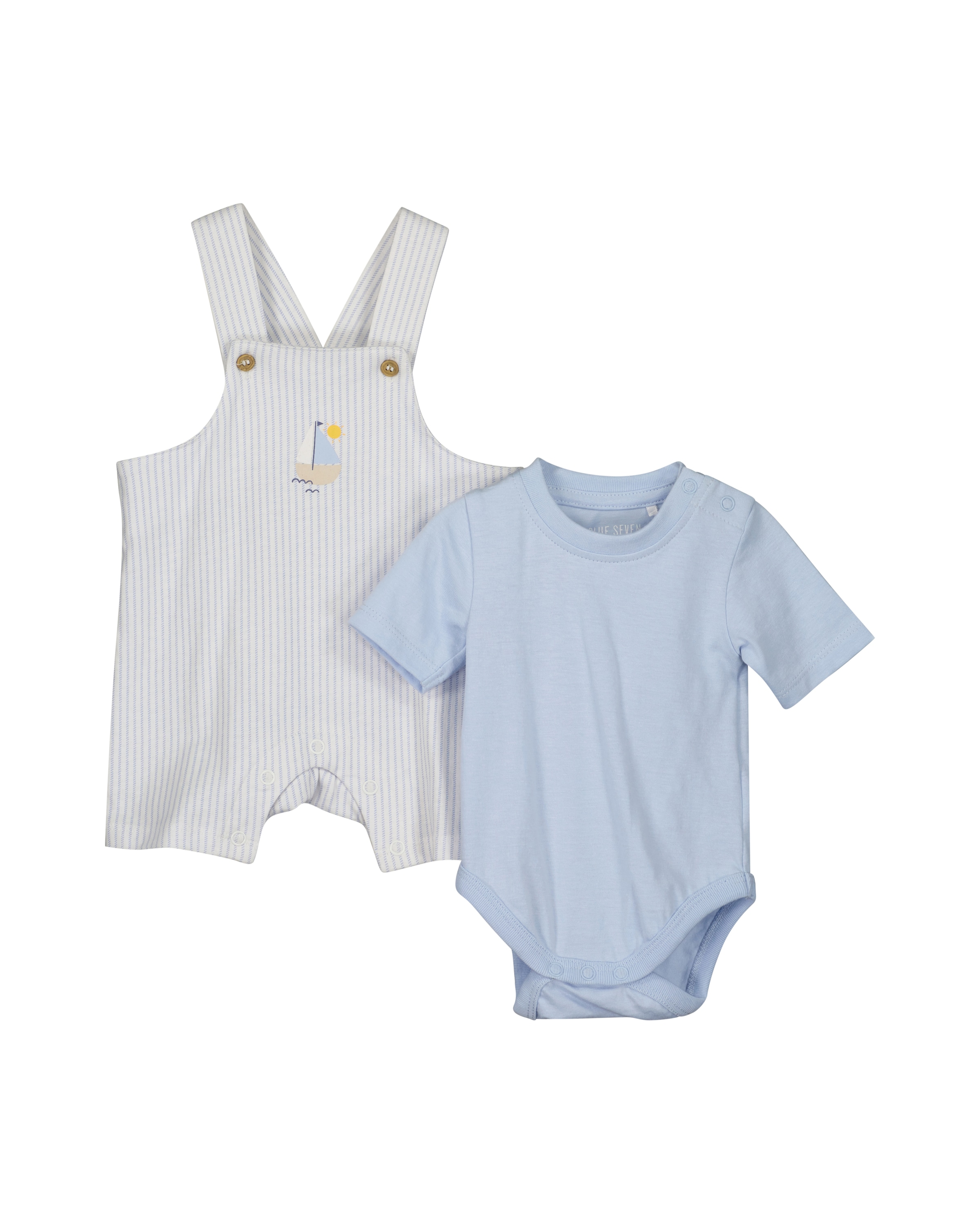 Blue Seven T-Shirt »Blue Seven Set: Body und Latzshorts«