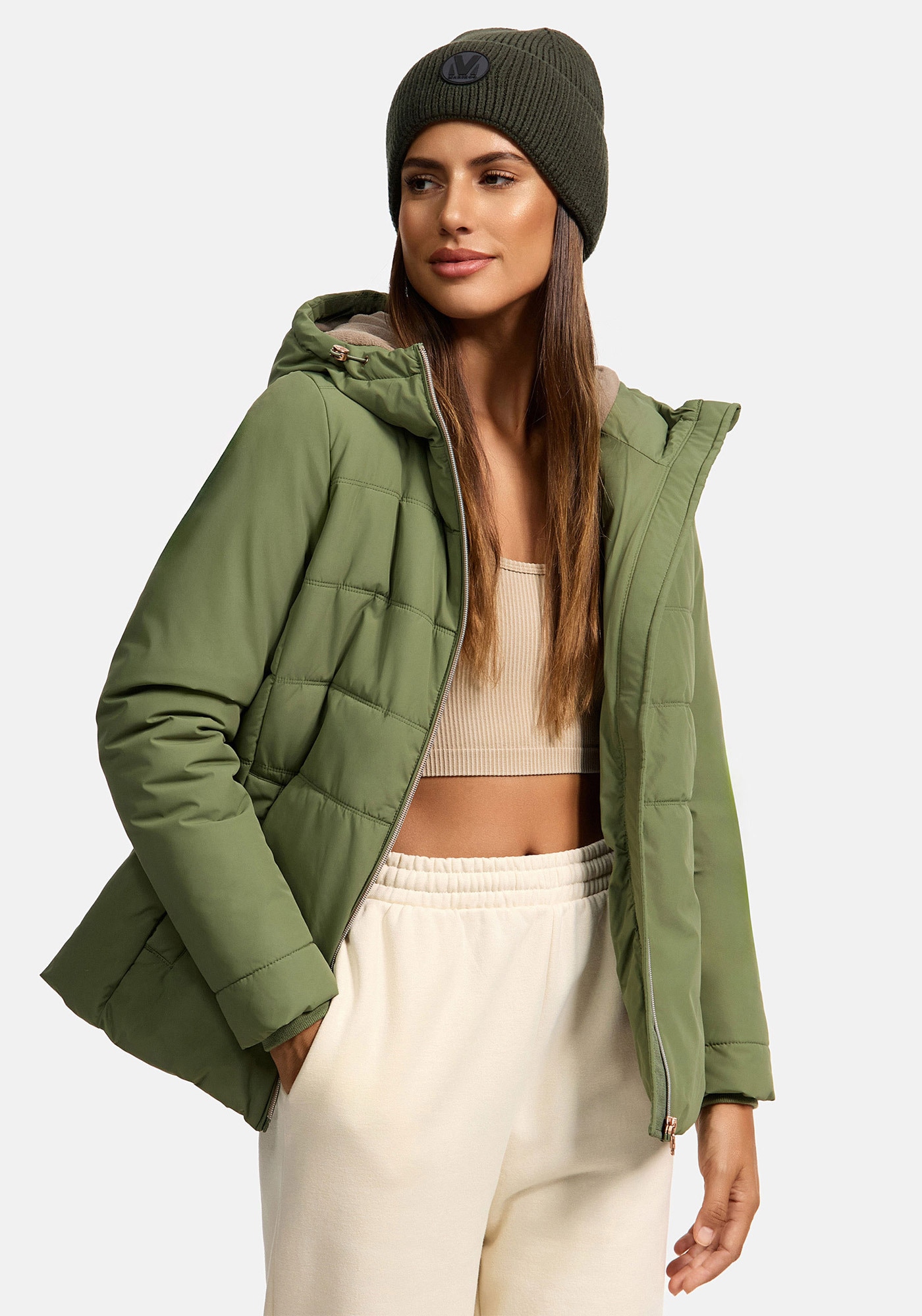 Marikoo Steppjacke »Alemee«, Mit warmen Fleecestoff im Inneren