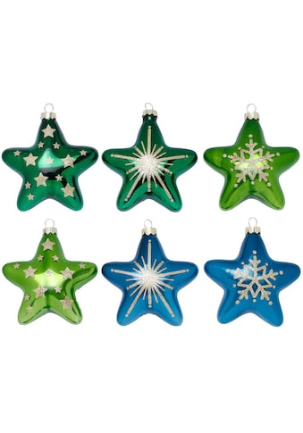 Christbaumschmuck »Brillant Nightfall, Weihnachtsdeko, Christbaumschmuck«, (Set, 6 tlg.)