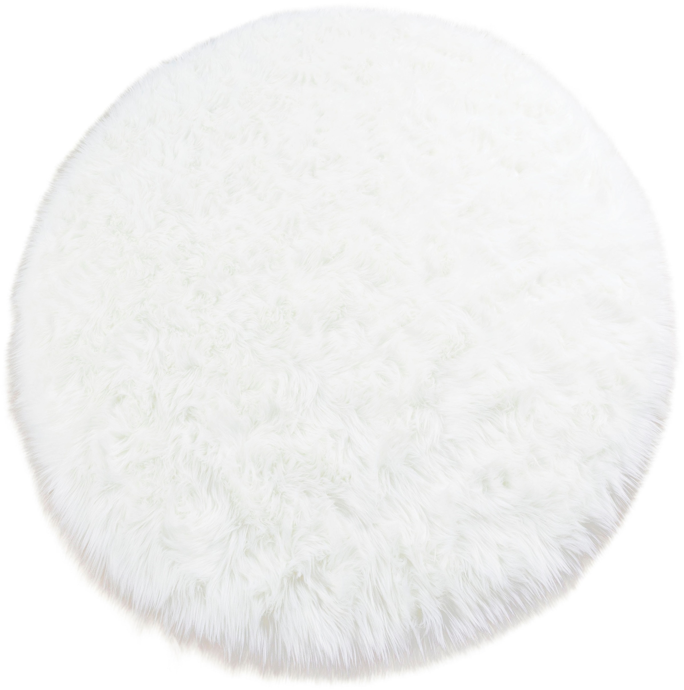 my home Fellteppich "Dena, Hochflor Teppiche" rund 60 mm Höhe Kunstfell, we günstig online kaufen