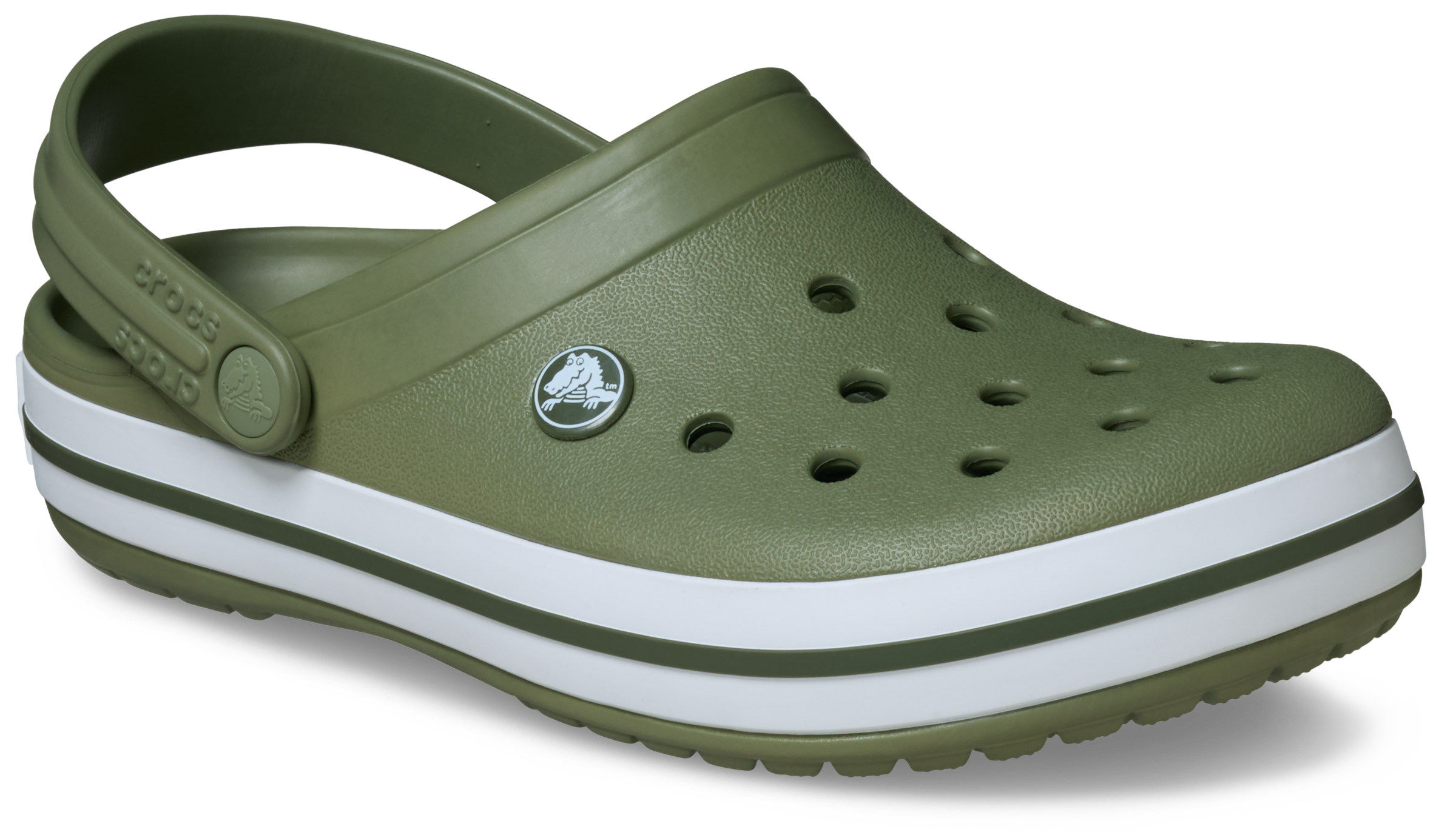 Crocs Clog "Crocband" Sommerschuh, Gartenschuh, Poolslides, mit farbiger Laufsohle