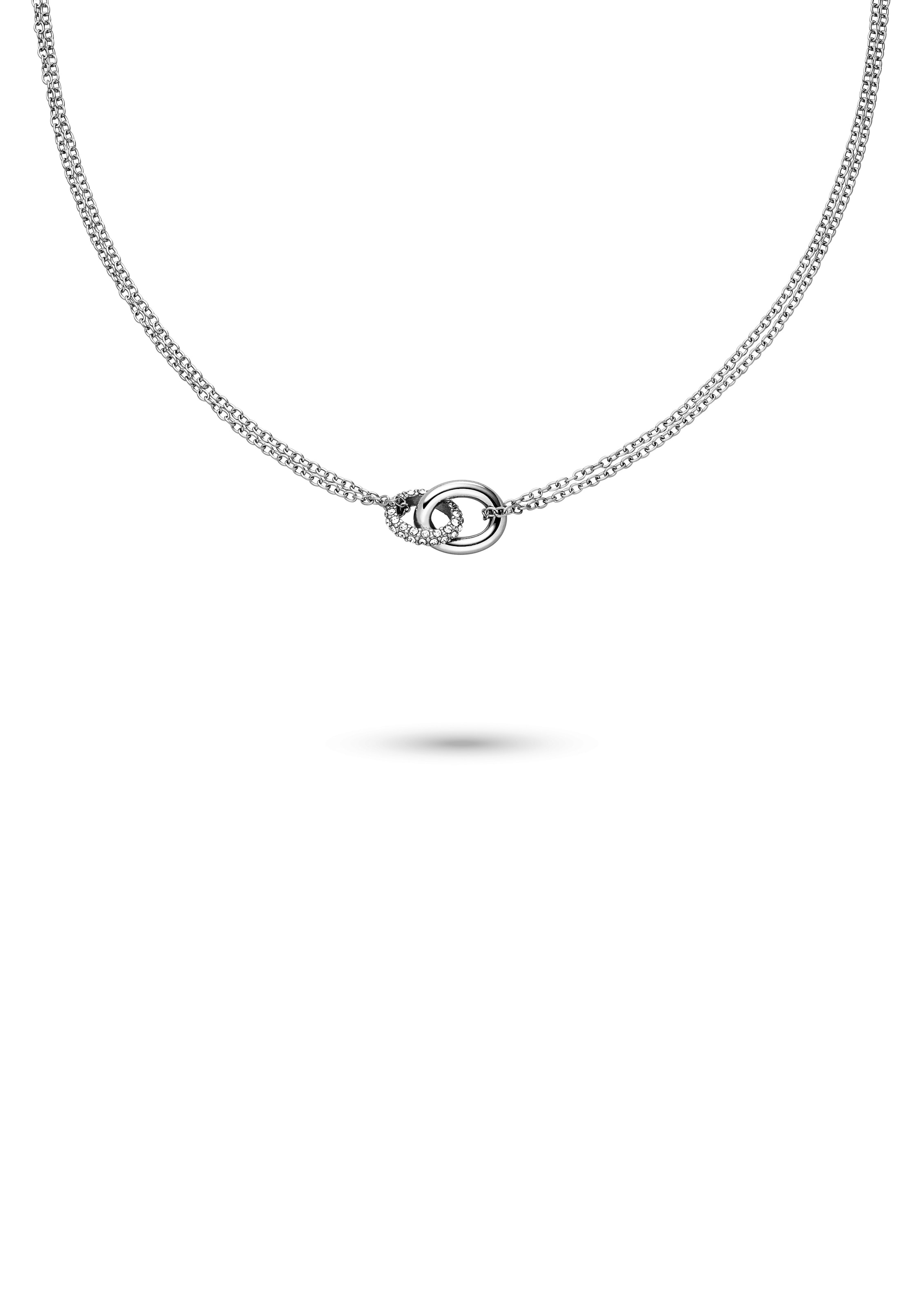 s.Oliver Kette mit Anhänger »Schmuck Geschenk Edelstahl Halskette The Daily Spark« mit Zirkonia (synth.)