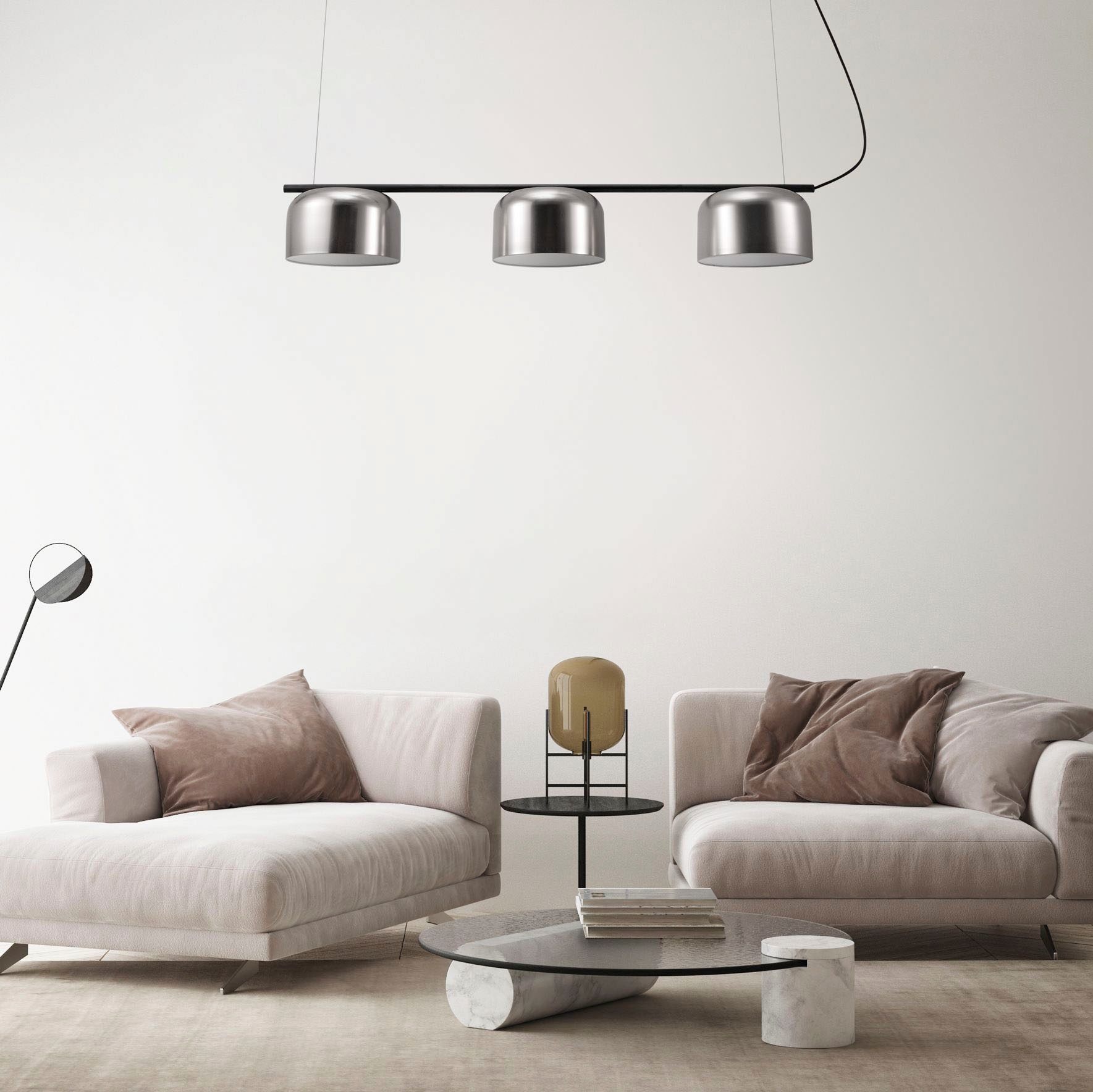 Paco Home Pendelleuchte »BOWL«, 3 flammig, Leuchtmittel E27 | ohne Leuchtmittel