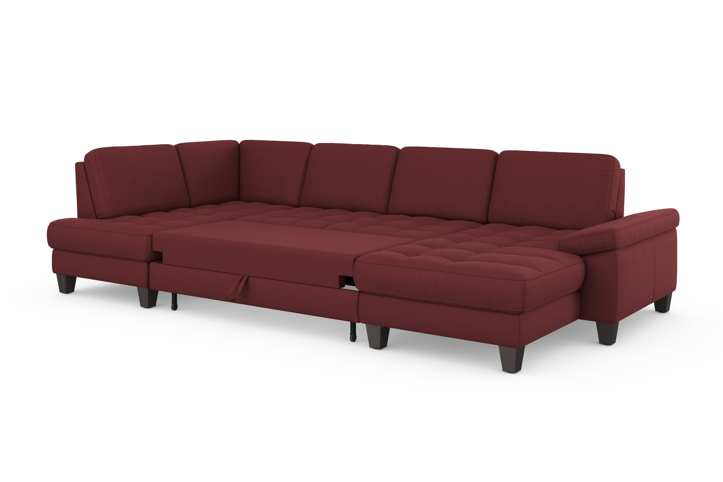 sit&more Wohnlandschaft »Westham U-Form«, wahlweise mit Bettfunktion, Bettkasten, Sitztiefenverstellung