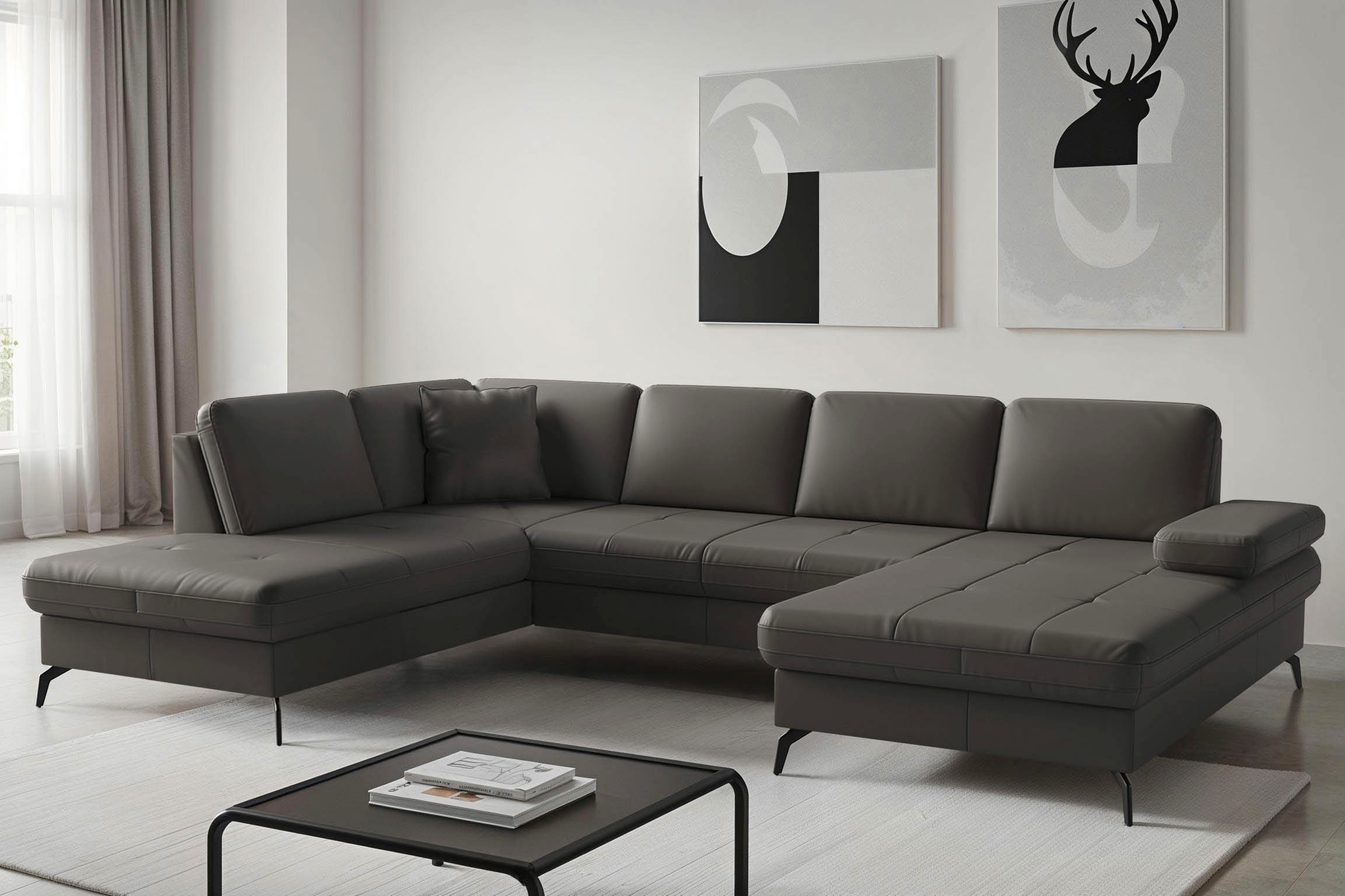sit&more Wohnlandschaft "Morris Jubi, Breite 300 cm" mit Armteilfunktion, optional mit Schlaffunktion